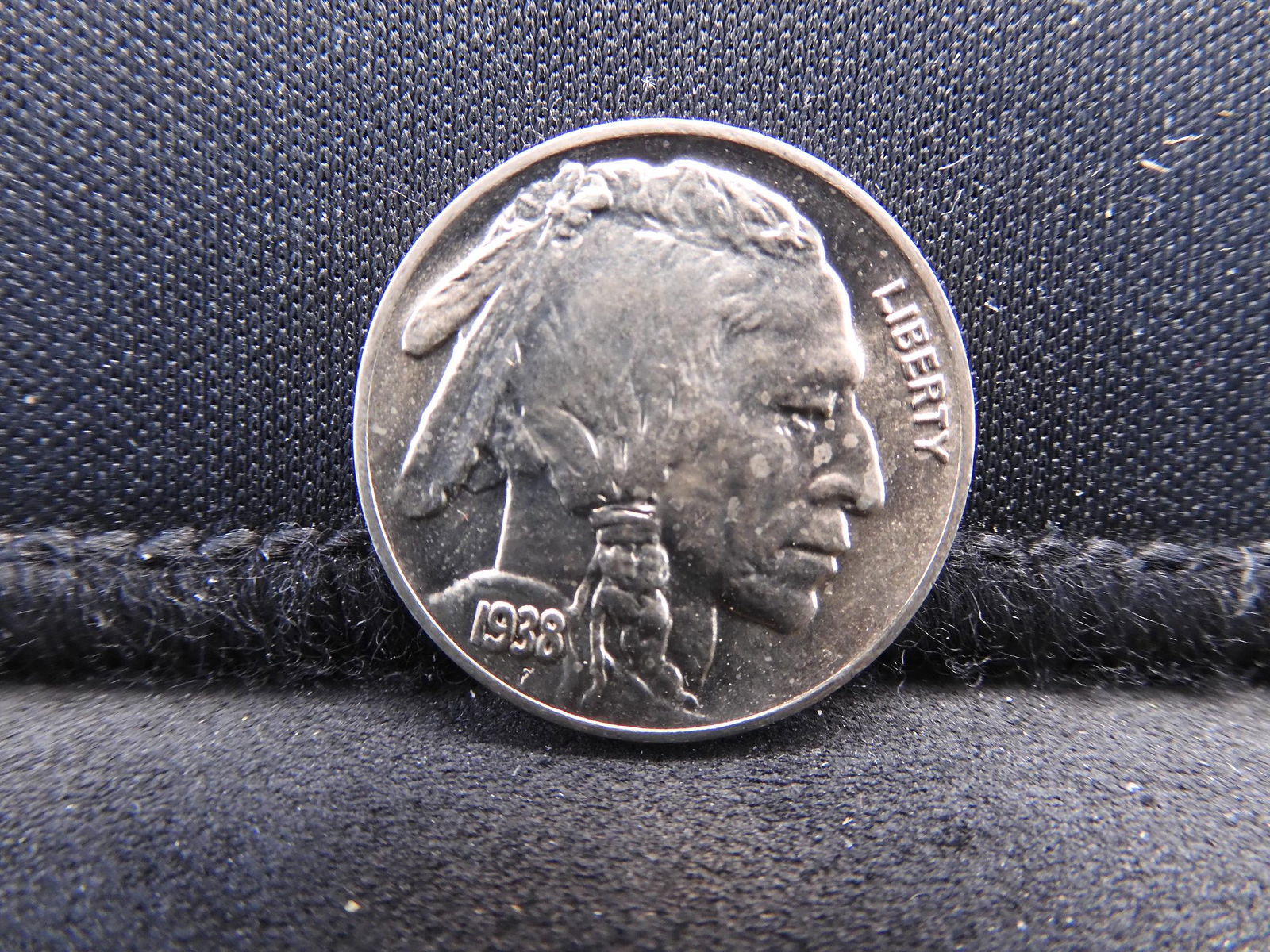 1938-D  Gem Brilliant Uncirculated Buffalo Nickel. (1 of 2)