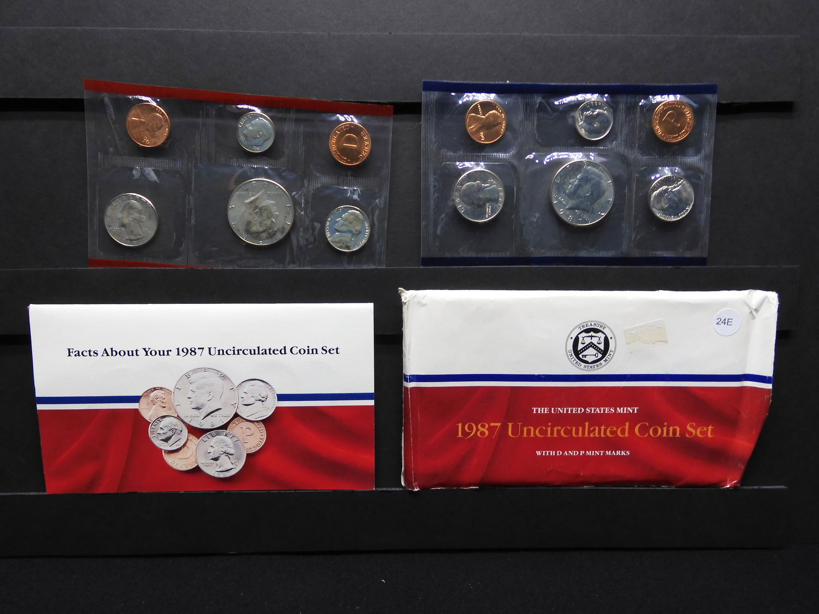1987 P&D US Unc Mint Set (1 of 6)