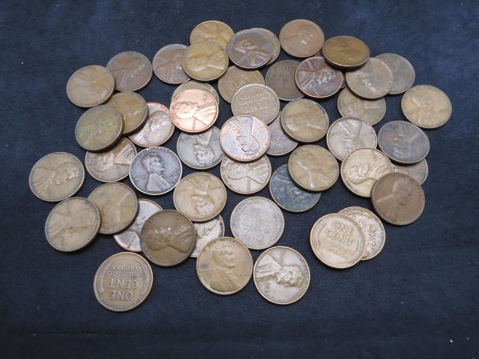 50 -1948 Lincoln Wheat Cents. (1 of 3)