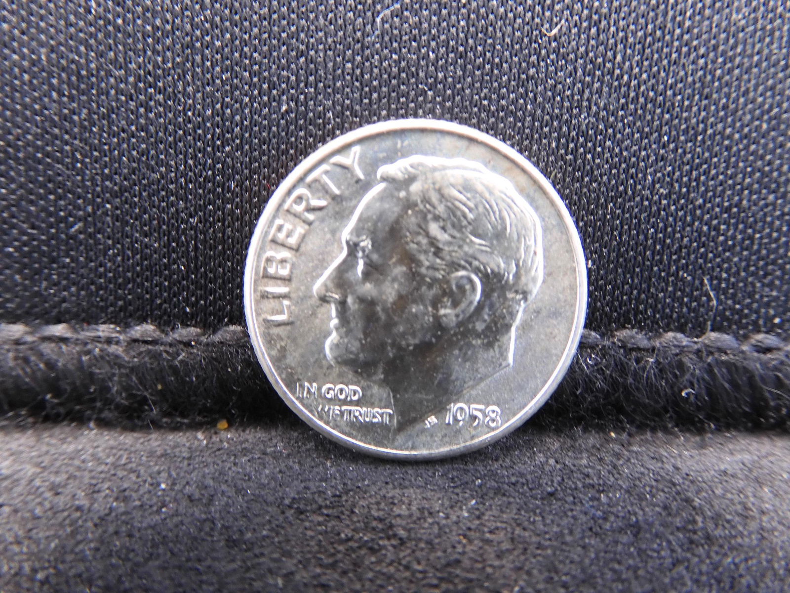 1958-D Brilliant Uncirculated Roosevelt Dime. (1 of 2)