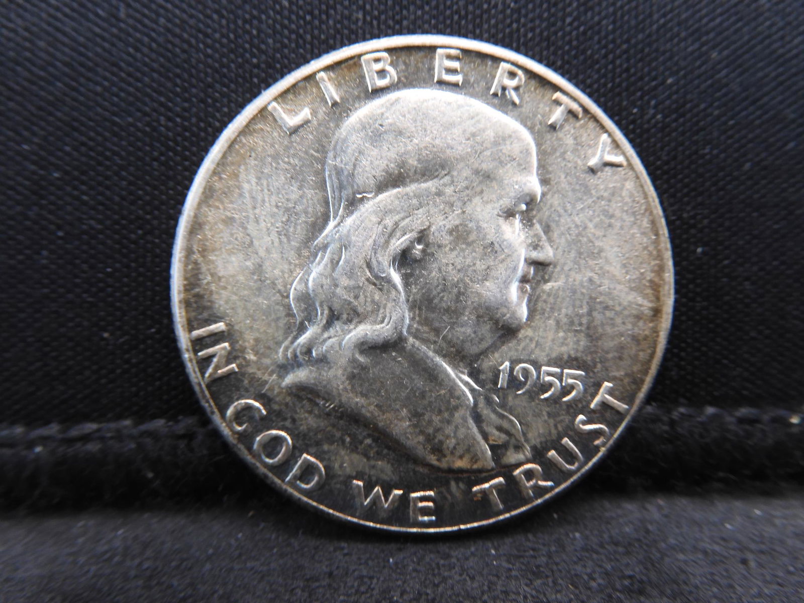 1955 Semi-Key Date Uncirculated Benjamin Franklin Half (1 of 2)