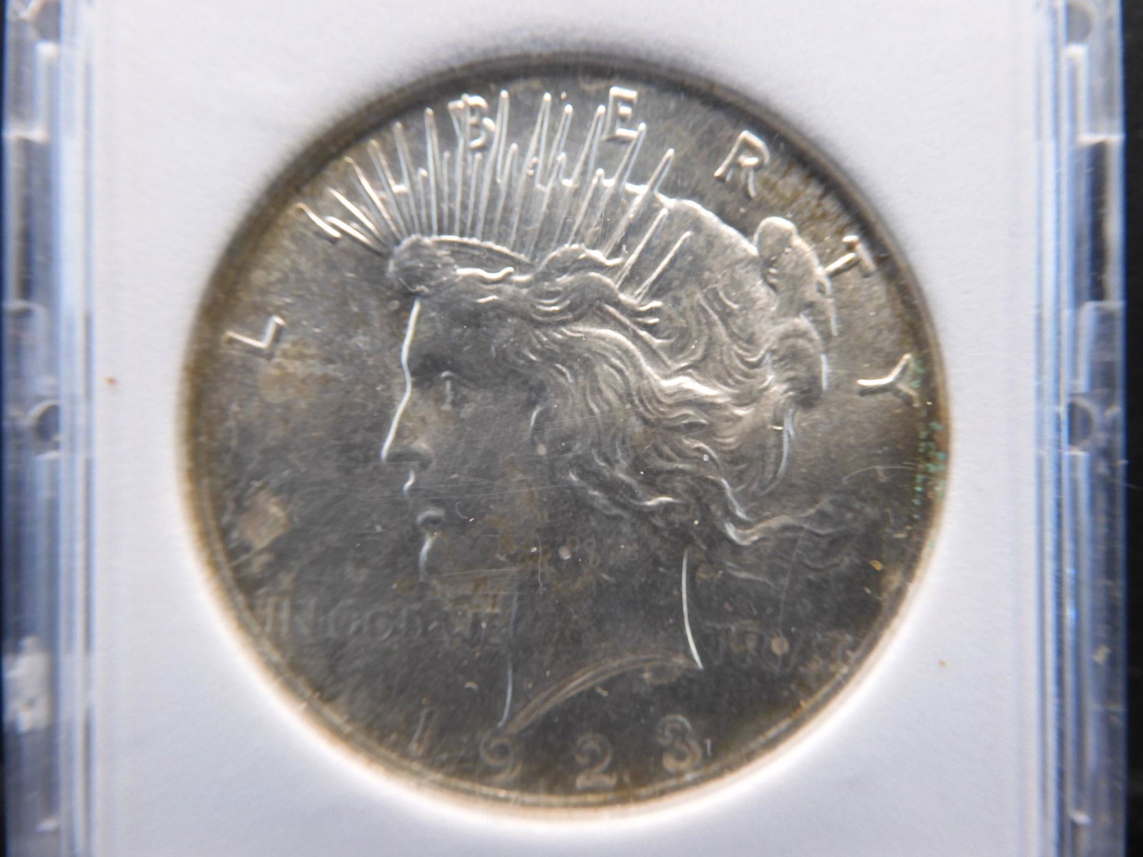 1923 Brilliant Uncirculated Peace Dollar Encapsulated (1 of 4)