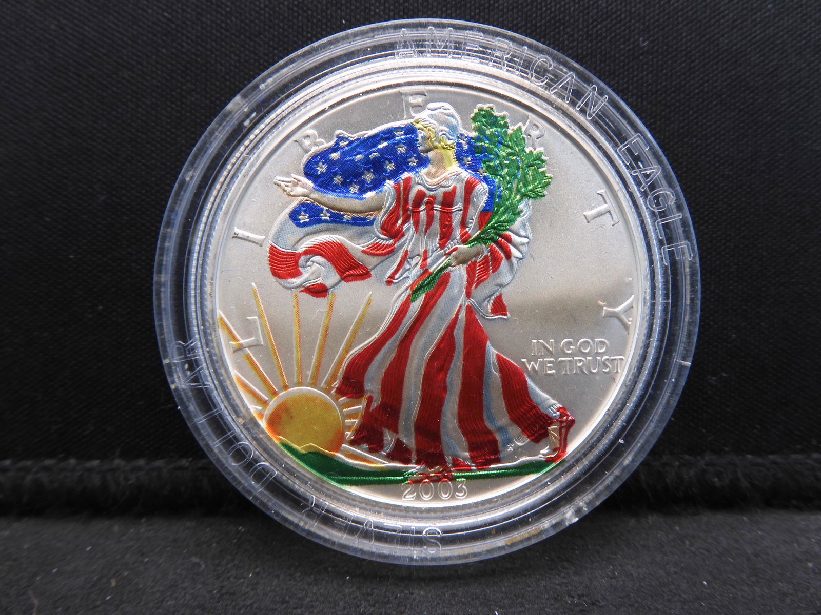 2003 American Silver Eagle .999 Fine Silver One Troy (1 of 2)