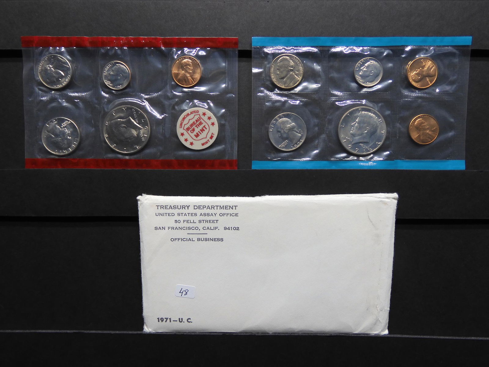 1971 P/D/S US Mint Set in original package.  GEM (1 of 5)