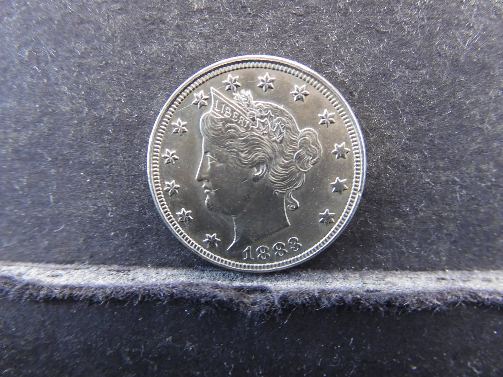 1883 Without Cents Liberty Nickel Lustrous: 1883 Without Cents Liberty Nickel Lustrous