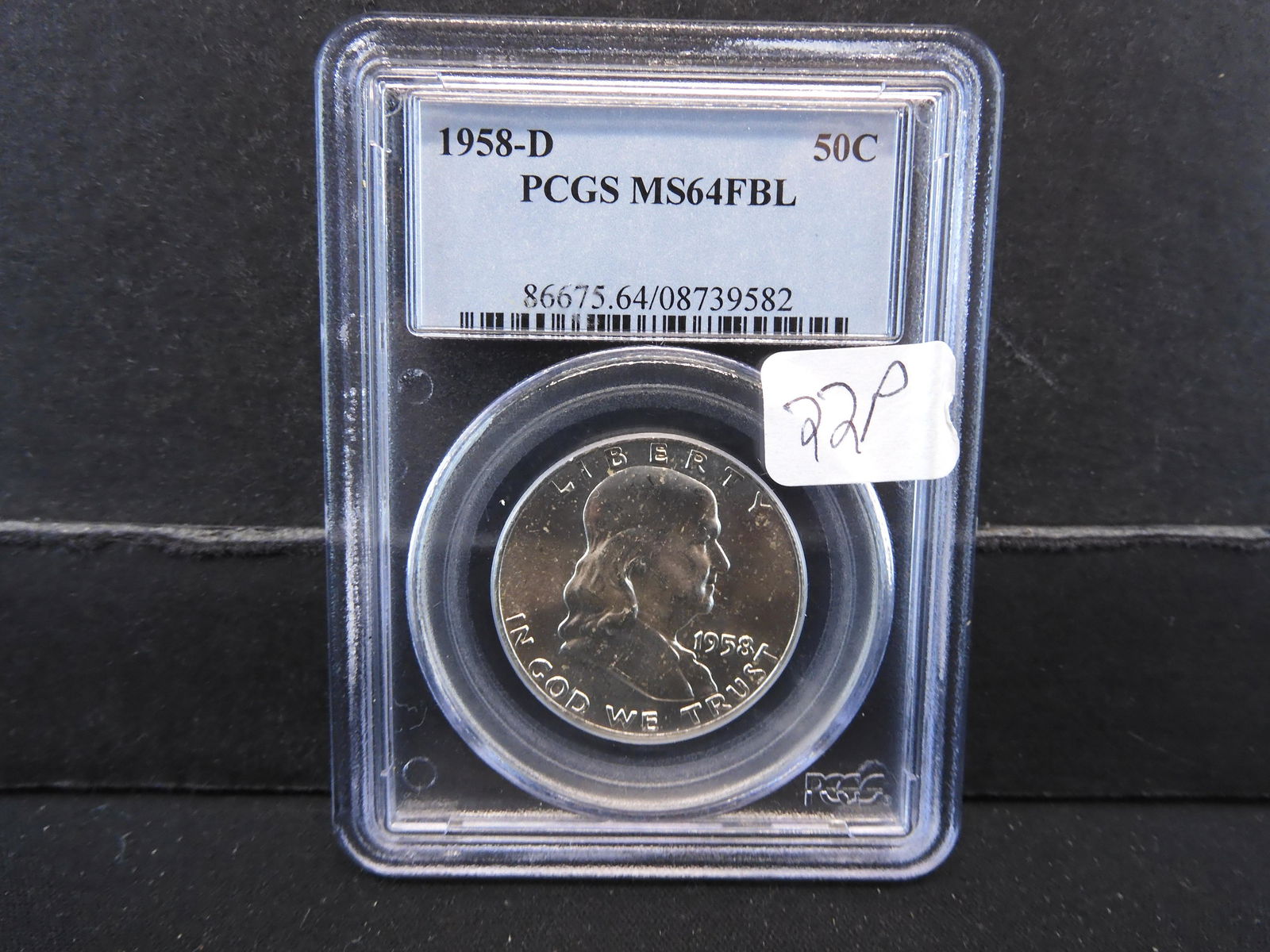 1958 D Franklin Half Dollar PCGS MS64FBL (1 of 4)