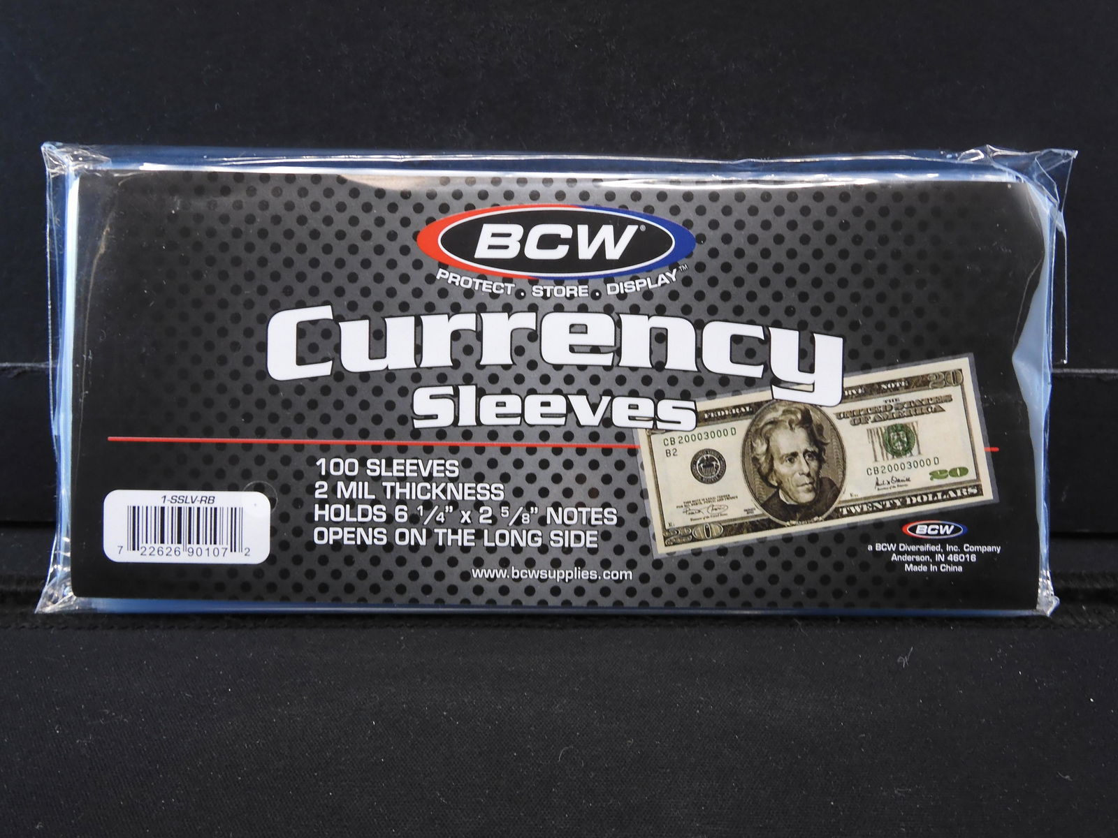 (100) CURRENCY SLEEVES (NEW/SEALED) (1 of 2)