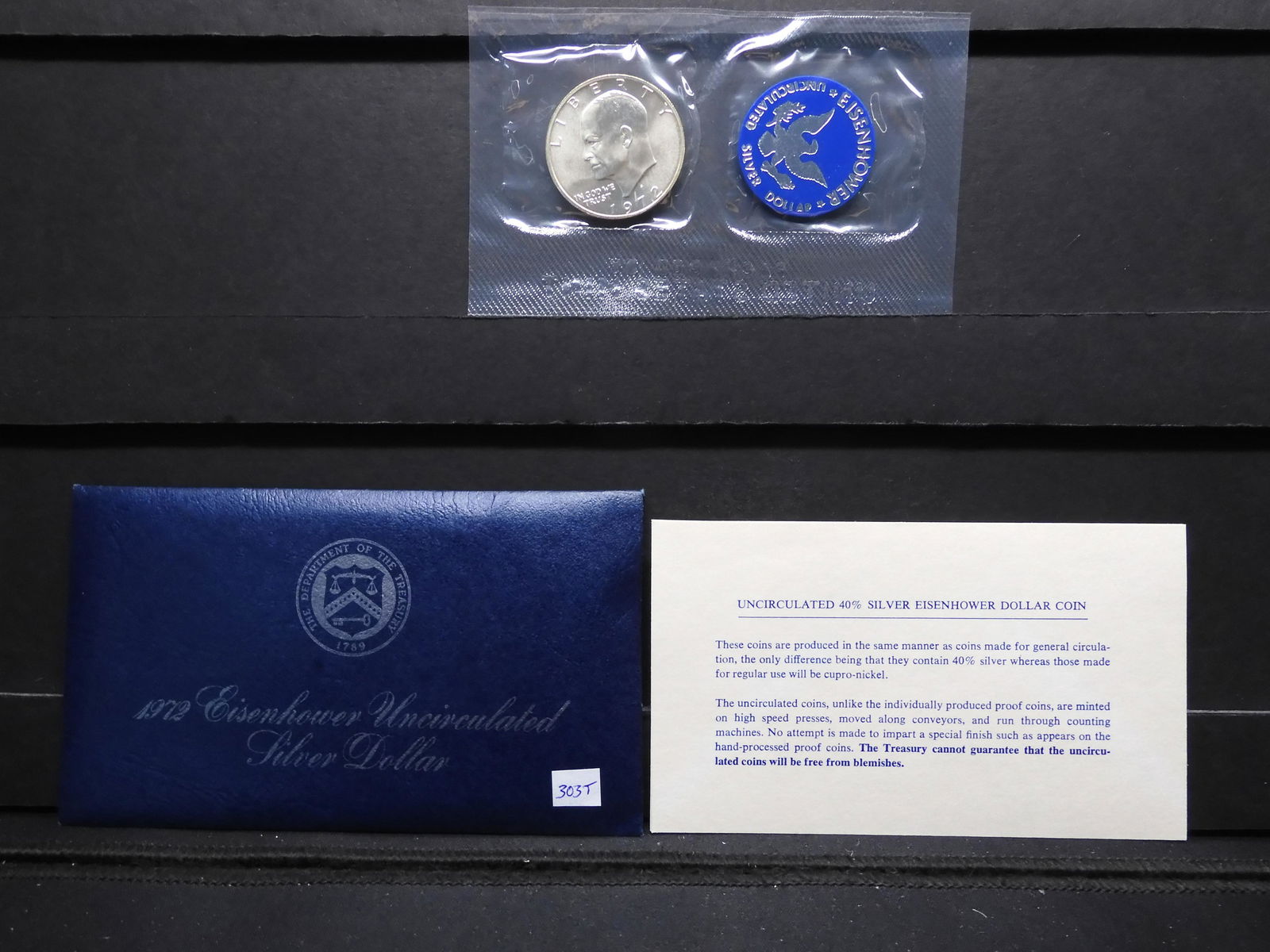 1972 Eisenhower Uncirculated Silver Dollar (1 of 4)