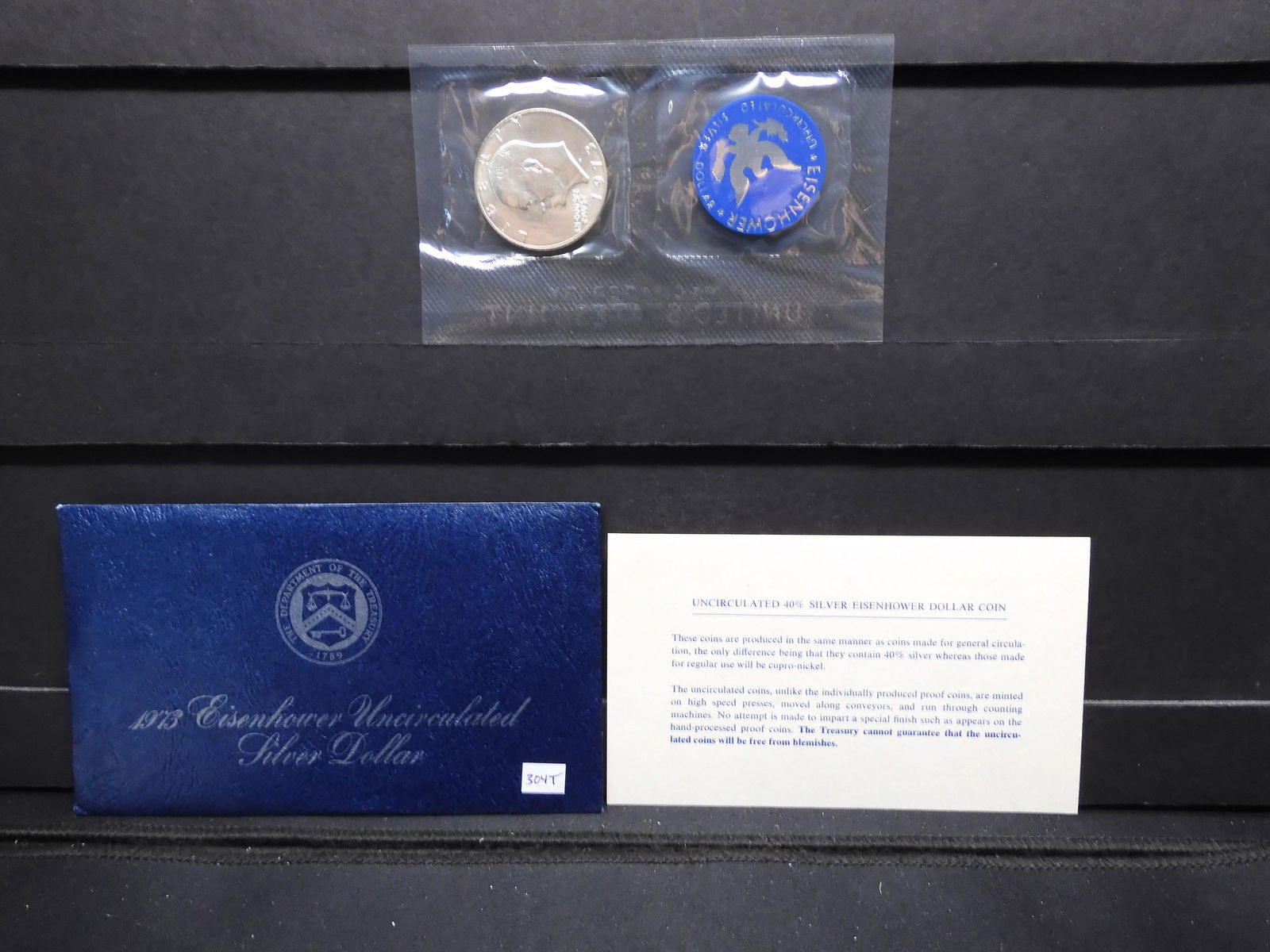 1973 Eisenhower Uncirculated Silver Dollar (1 of 4)