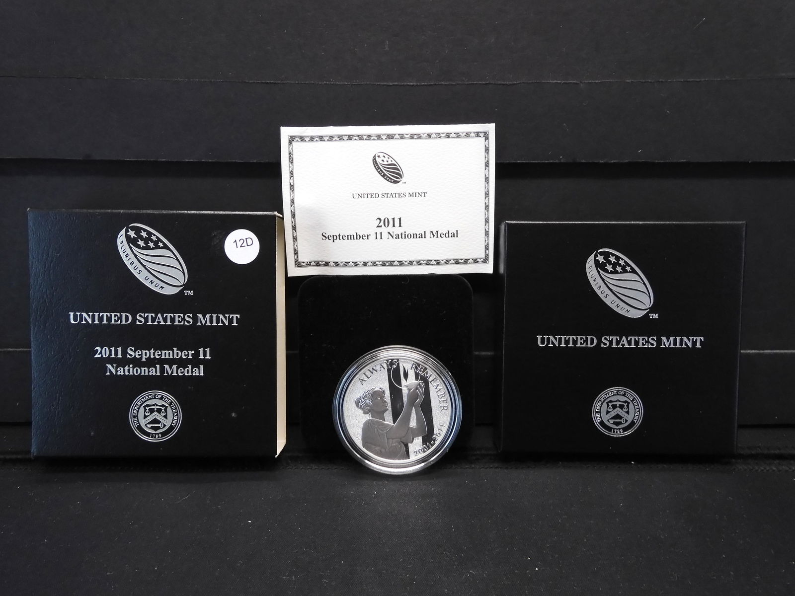 2011 Sept 11, National Metal , 1 oz. Silver Proof West (1 of 4)