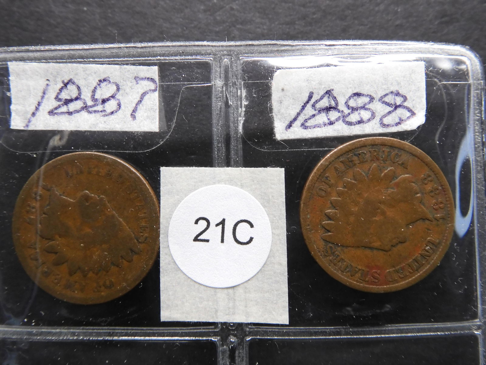 Indian Head Cents, 1887,2-1888,2-89,1902,03,05,06,07 (1 of 8)