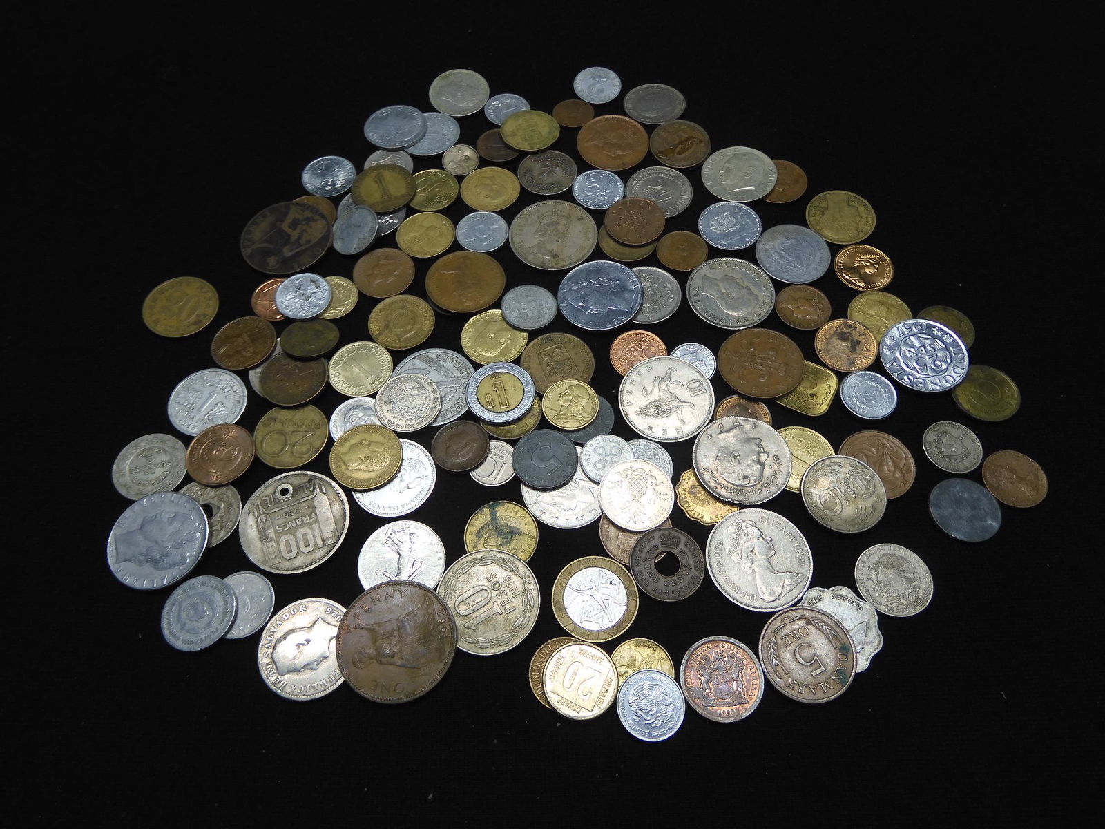 (1) pound foreign coins. (1 of 5)