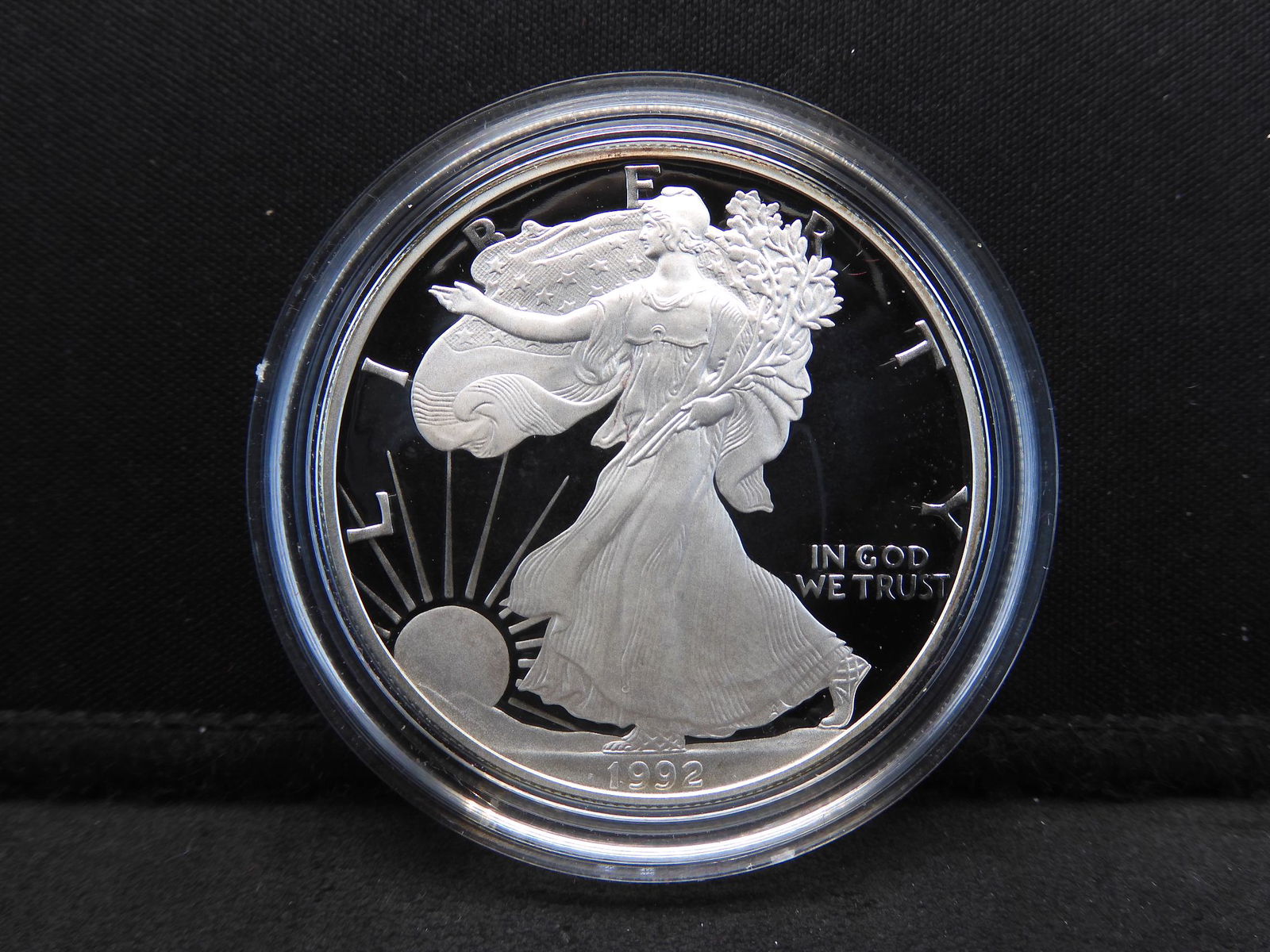 1992 S Proof, American Silver Eagle .999 Fine Silver, 1 (1 of 4)