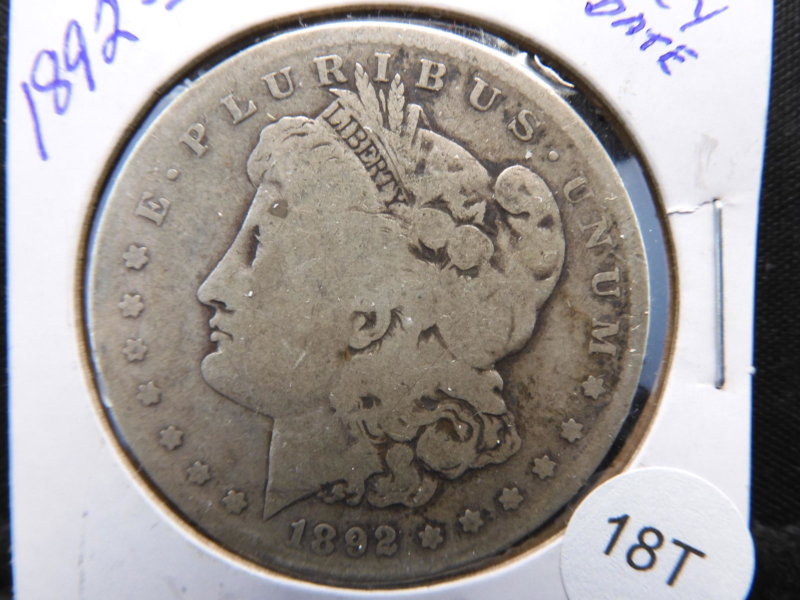 1892 S Morgan Dollar  Key Date (1 of 3)