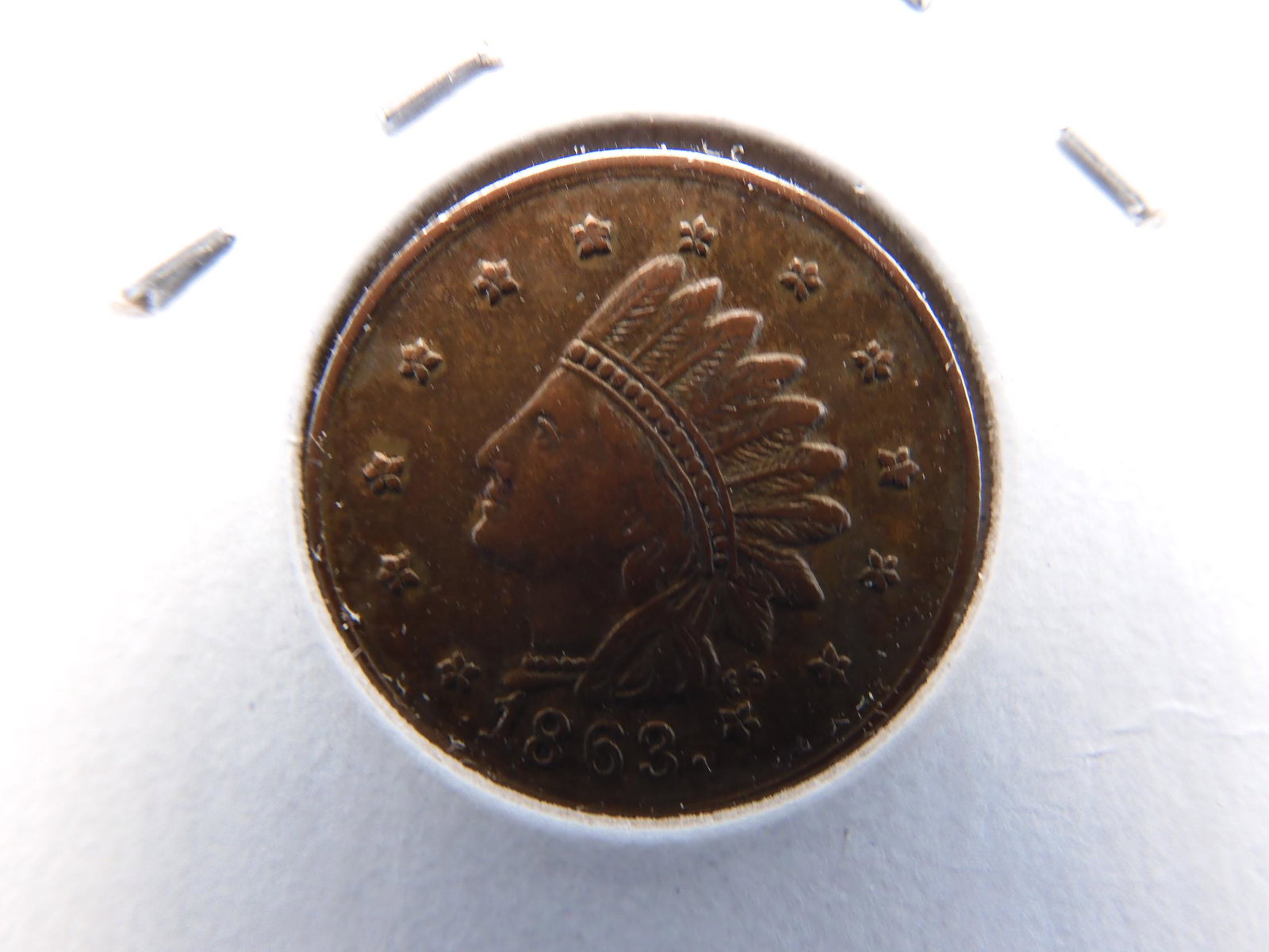 1863 Merchant Civil War Token. George Hyenlein, New: 1863 Merchant Civil War Token. George Hyenlein, New York (Rarity 3). Nice XF.