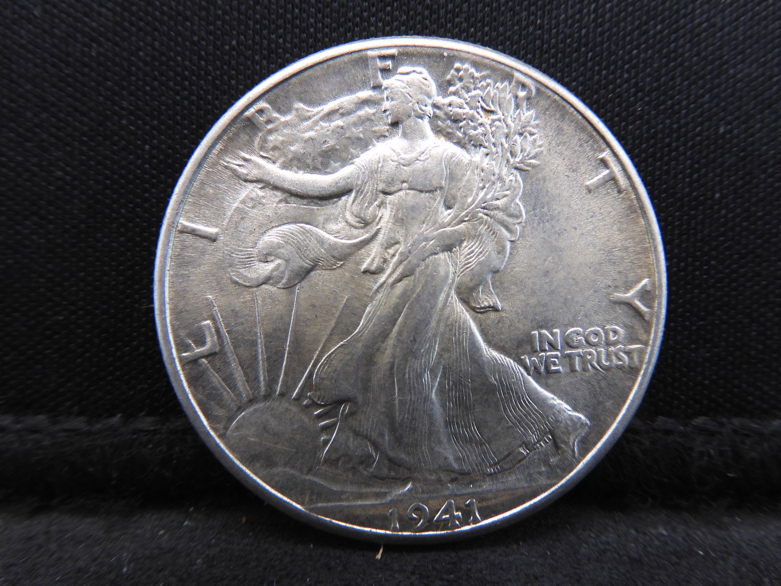 1941 Uncirculated Walking Liberty Half Dollar. (1 of 2)