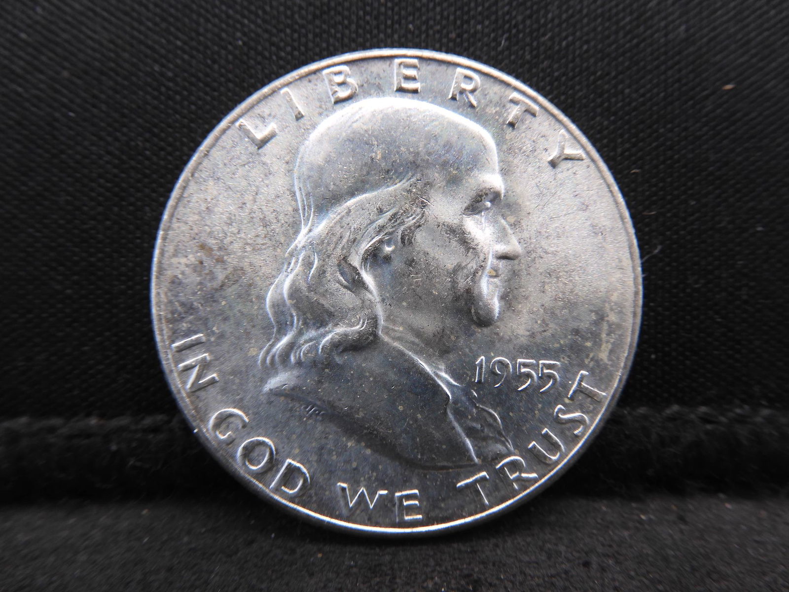 1955 Semi-Key Date Uncirculated Benjamin Franklin Half (1 of 2)