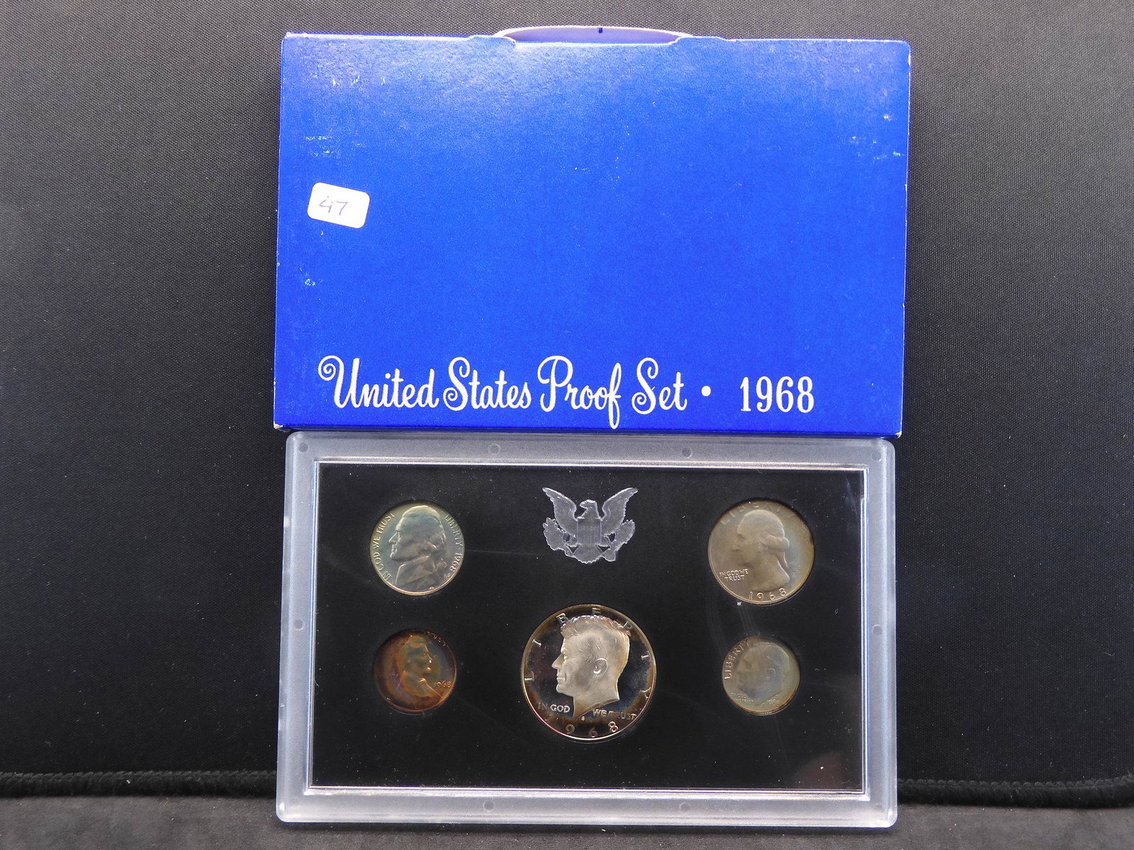 1968-S US Proof set with deep cameo Kennedy Half.  GEM (1 of 3)