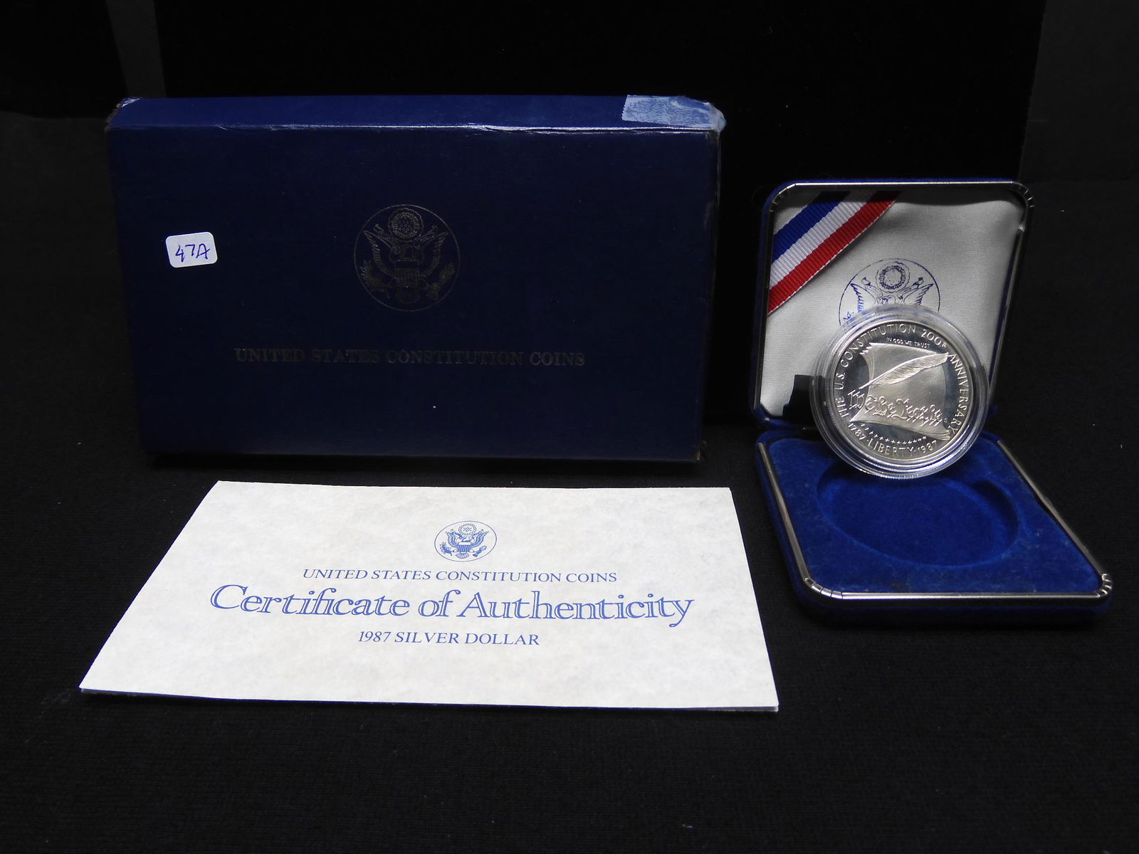 1987-S Constitution Commemorative silver dollar.  GEM (1 of 4)
