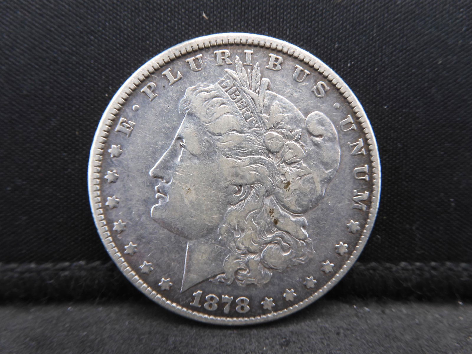 1878 Semi-Key Date Morgan Silver Dollar.  First Year. (1 of 2)