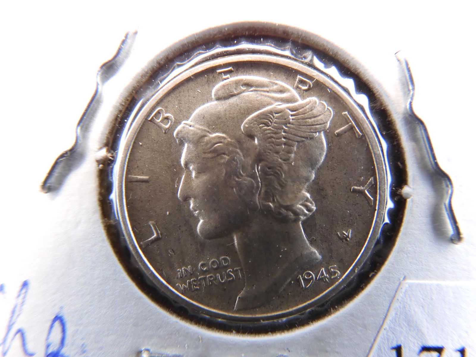 GEM BU 1945 Mercury Dime Wonderful Luster (1 of 3)