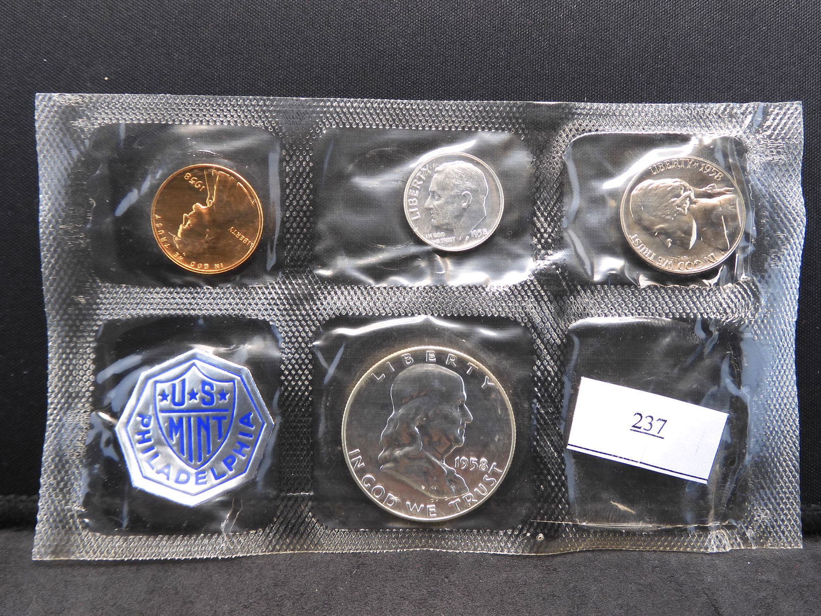 Partial 1958 United States Proof Set (1 of 2)