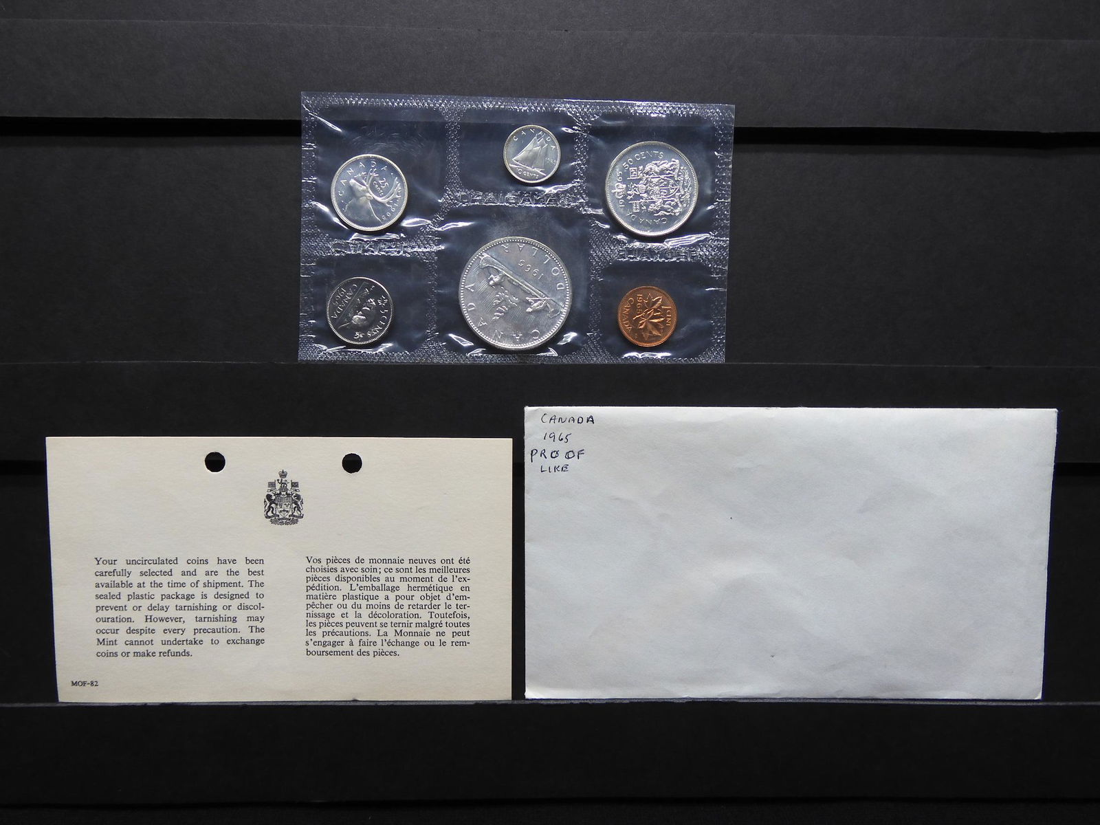 1965 Canada Specimen Set in Envelope (1 of 4)