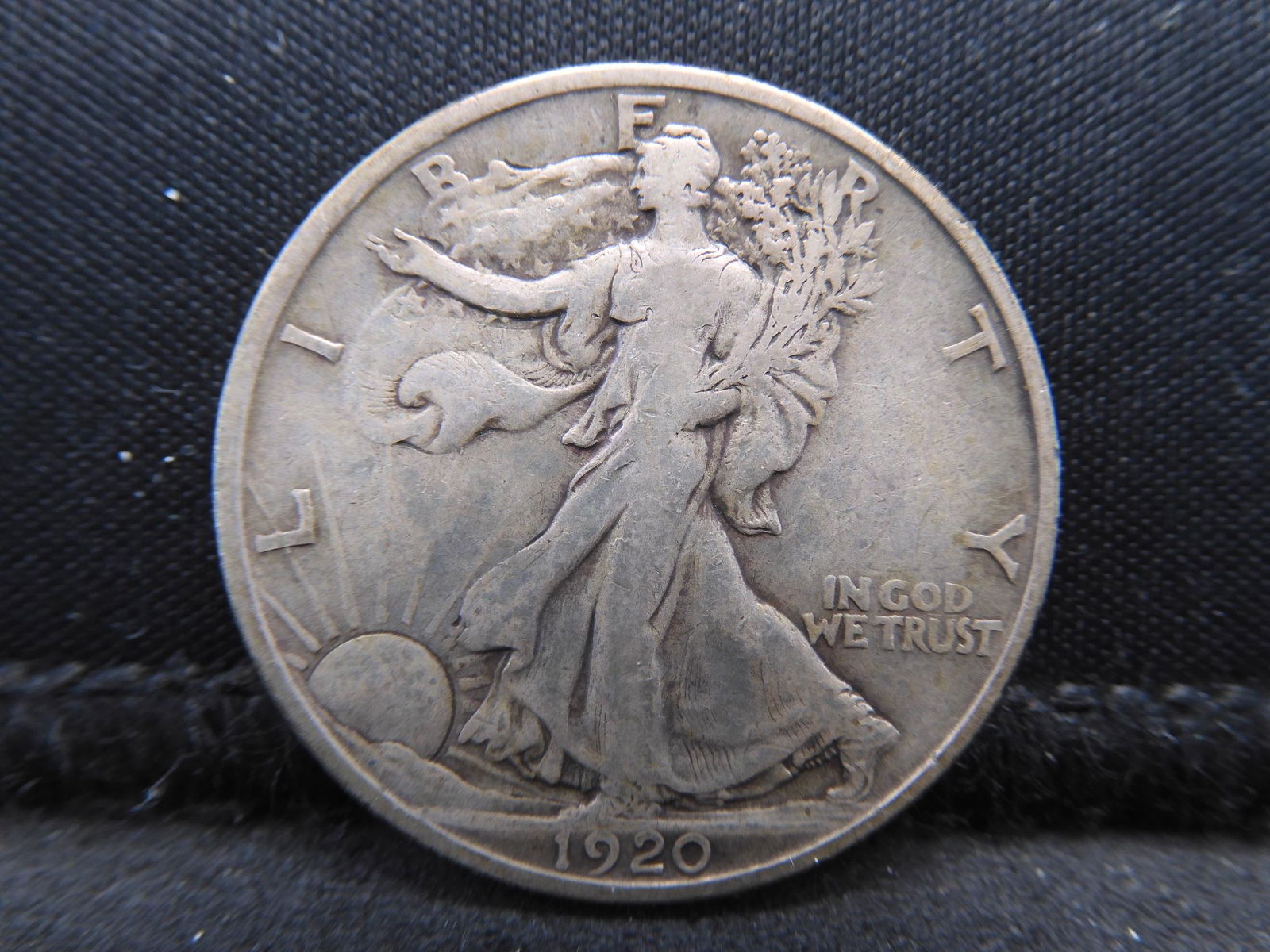 1920 Walking Liberty Half Dollar Nice Color (1 of 2)