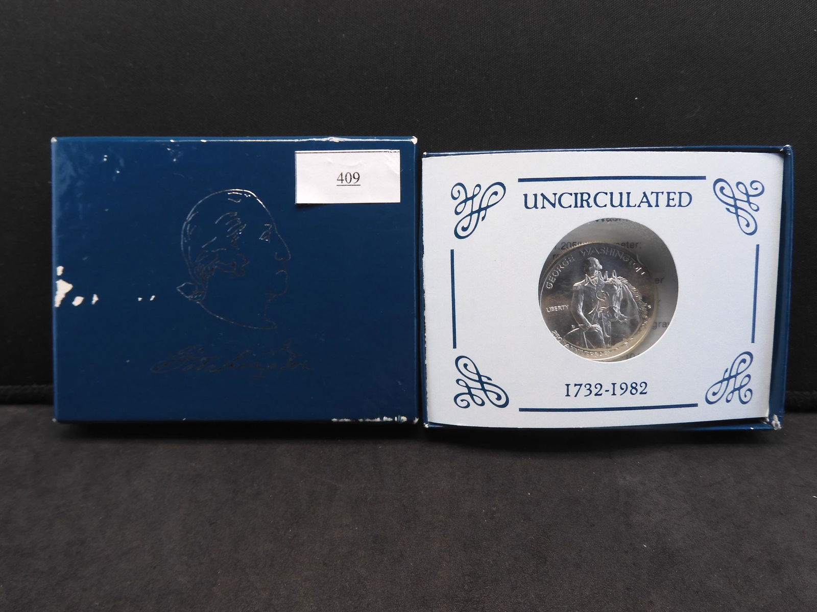 1982 UNC George Washington Silver Commem in Box (1 of 3)