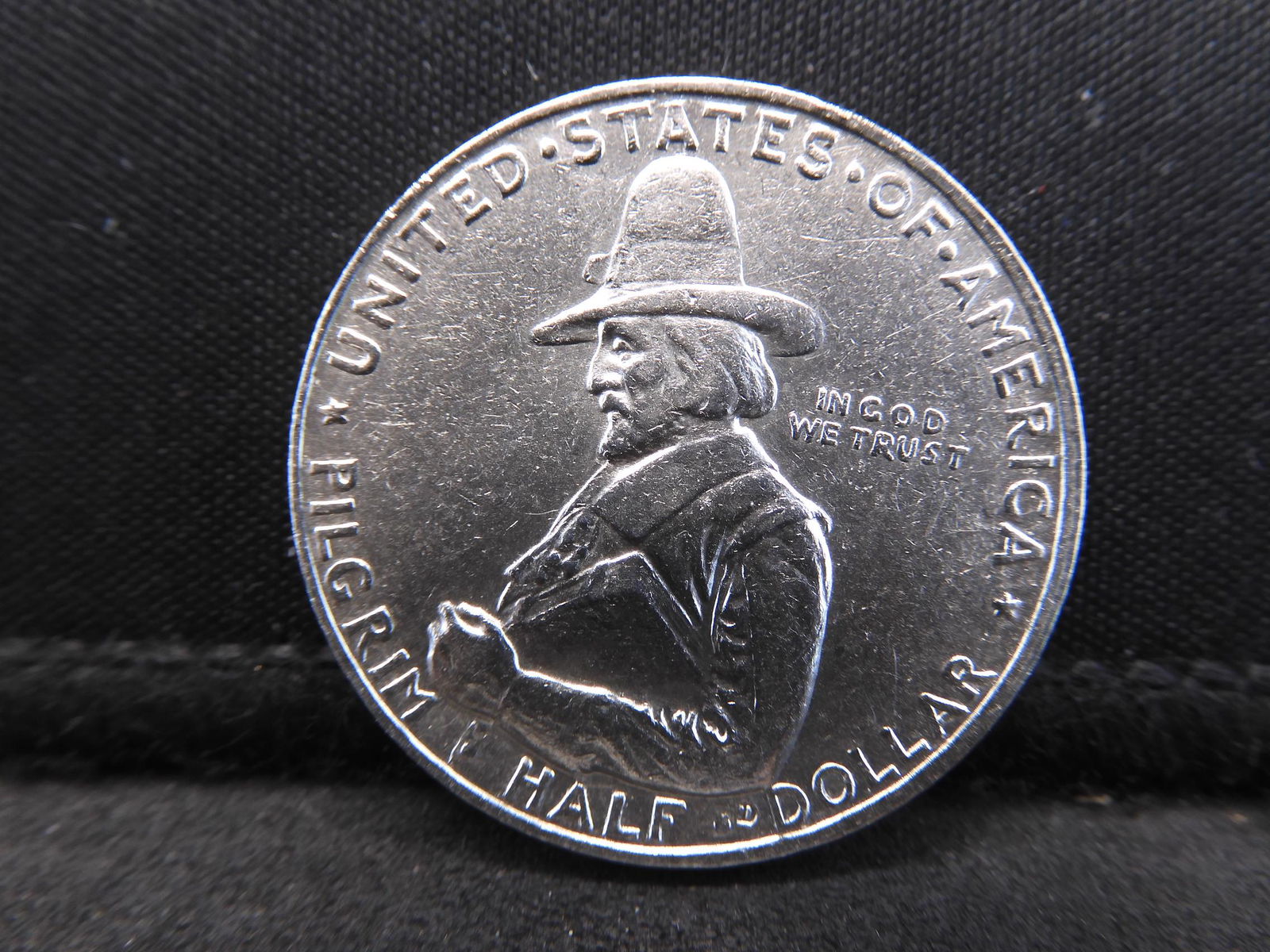 High Relief 1920 Pilgrim Commemorative Half Dollar (1 of 2)