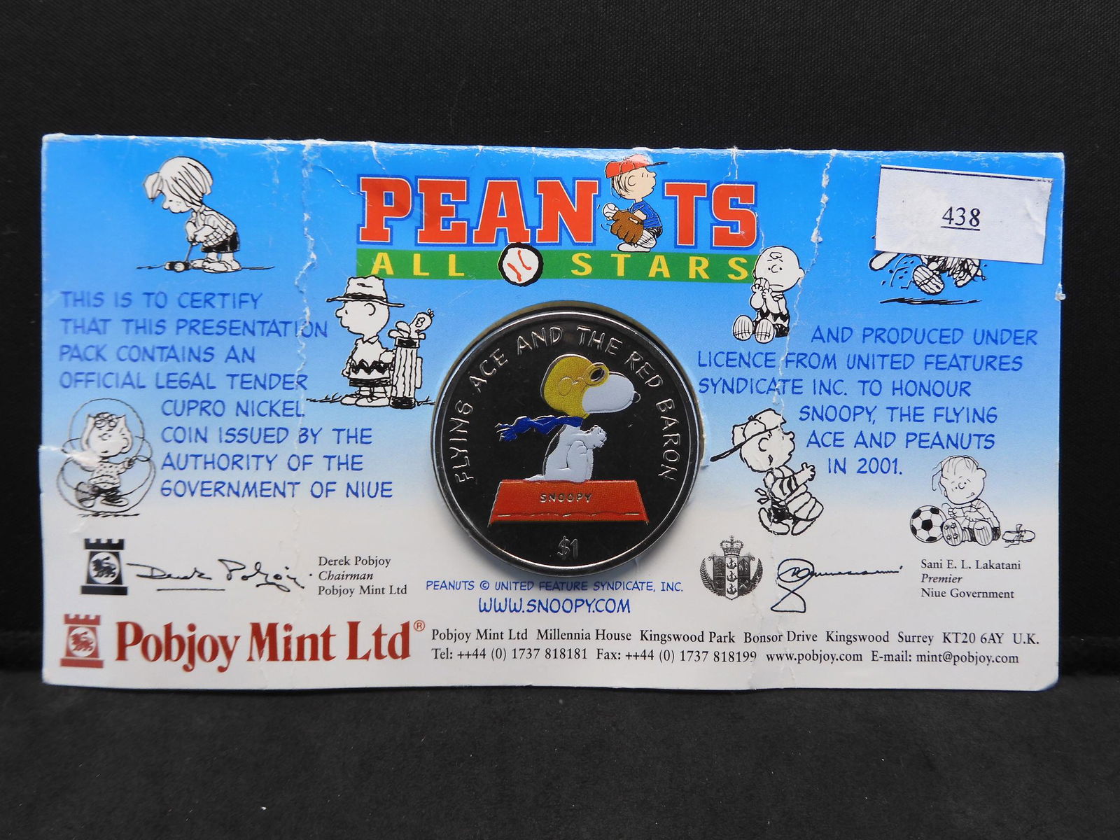 Flying Ace & The Red Baron Snoopy & Peanuts Commem Coin (1 of 4)