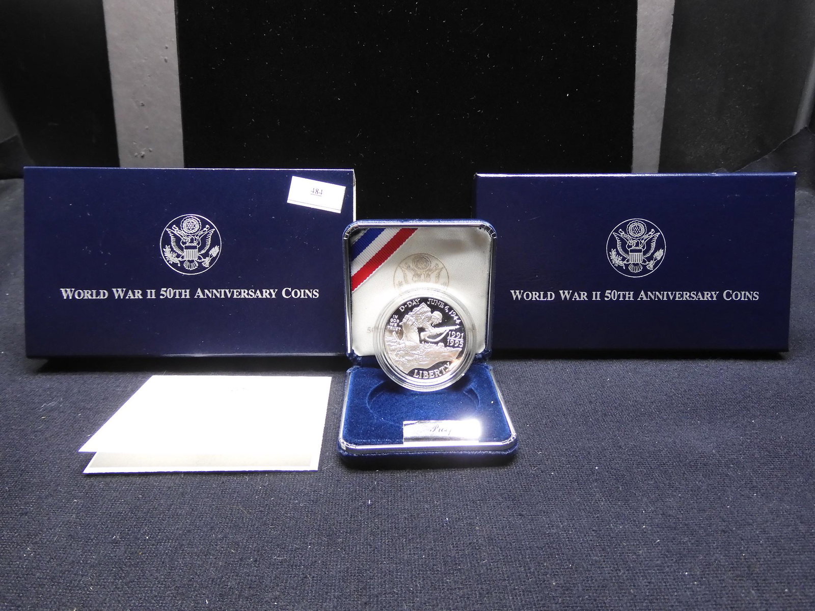 1991-1995 WW2 50th Anniversary Silver Dollar PROOF: 1991-1995 WW2 50th Anniversary Silver Dollar PROOF