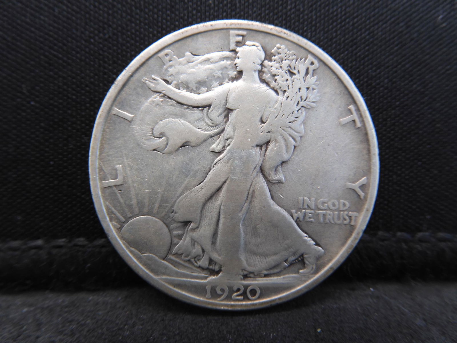 1920 Walking Liberty Half Dollar Nice Color (1 of 2)
