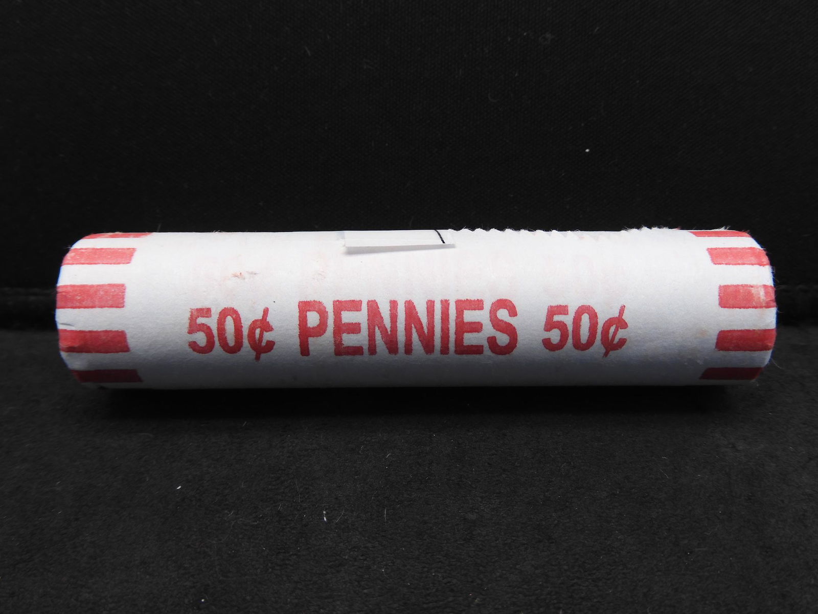 Paper Wrapped Roll of US WW2 Steel Cents (1 of 3)