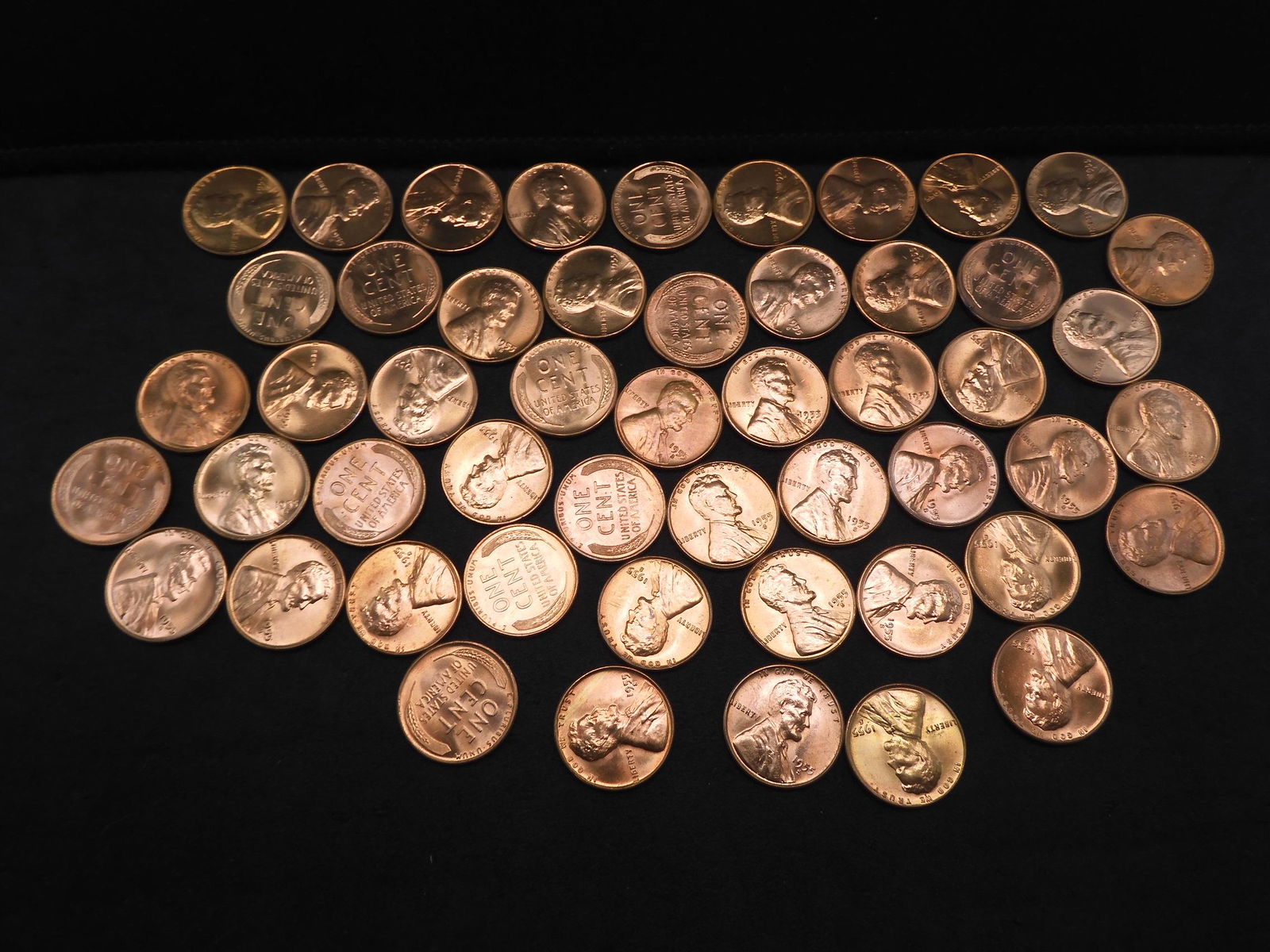 Choice BU Roll 1955-S Lincoln Wheat Cents Better Date (1 of 4)