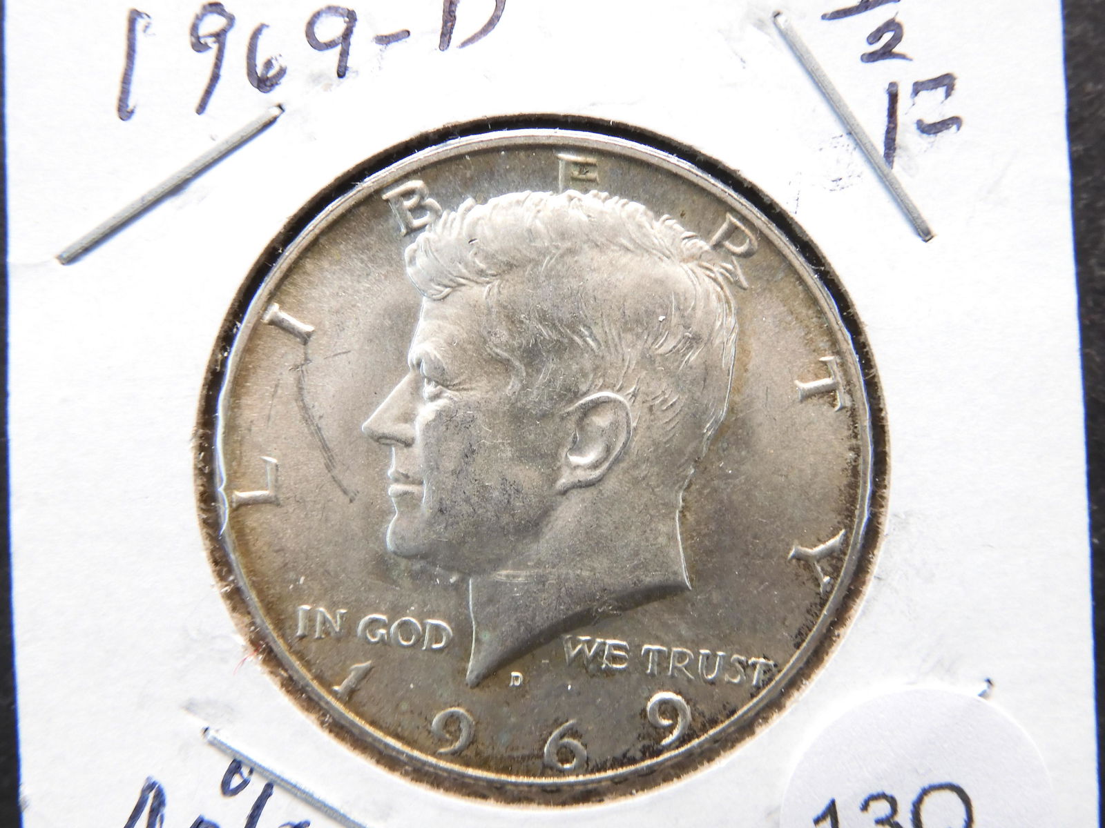 1969-D Kennedy Half Dollar 40% Silver (1 of 3)