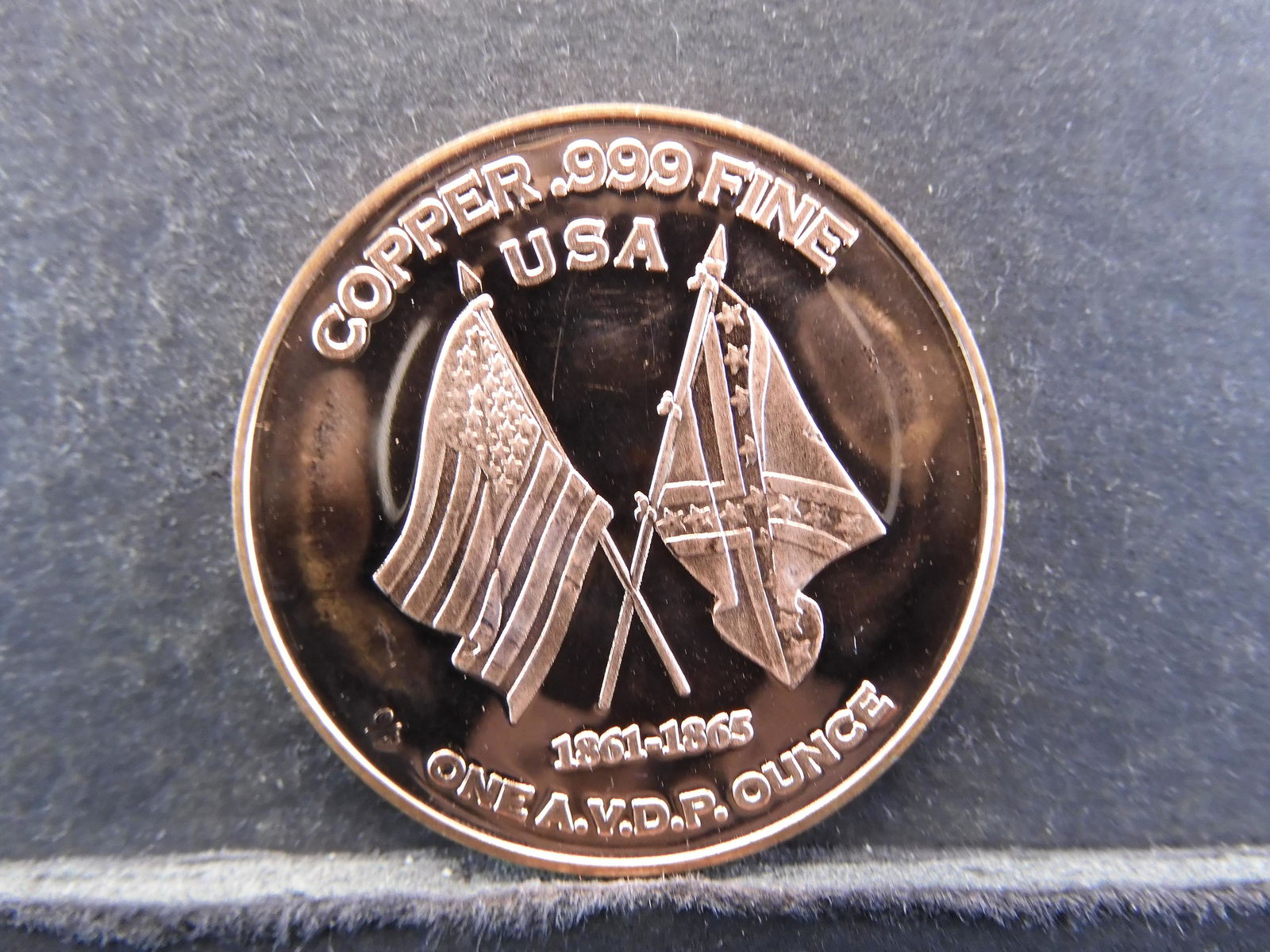 1807-1870 Robert E. Lee Civil War .999 Fine Copper (1 of 2)