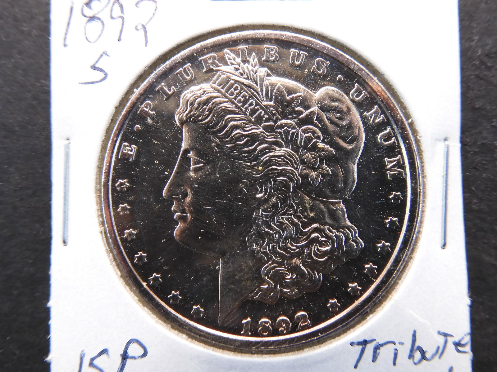 Copy 1892 S Tribute Coin Morgan Dollar Copy Not Silver: Copy 1892 S Tribute Coin Morgan Dollar Copy Not Silver