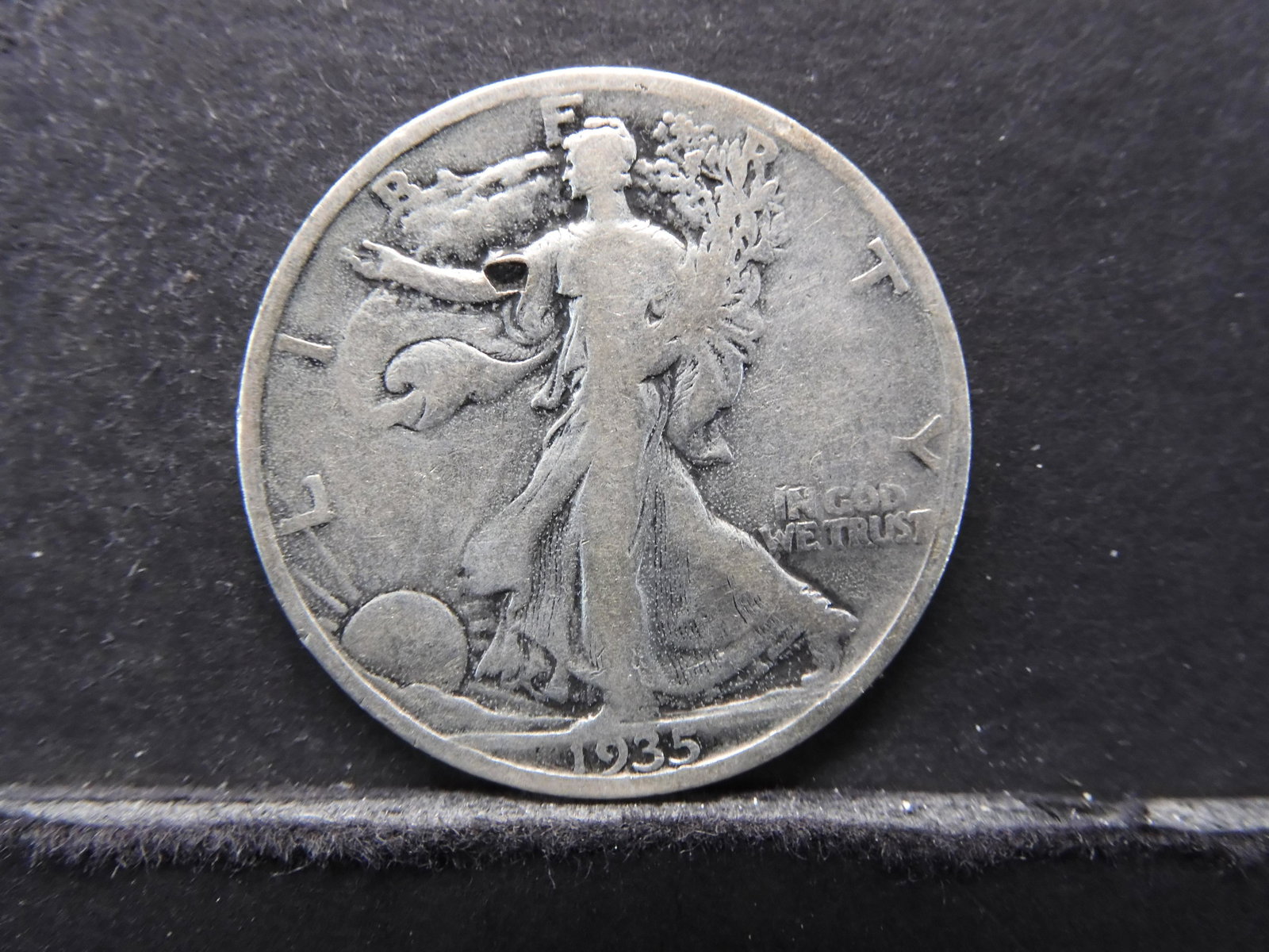 1935 SILVER (90%) LIBERTY HALF, (ONLY 9.1 MILL EVER: 1935 SILVER (90%) LIBERTY HALF, (ONLY 9.1 MILL EVER MINTED)