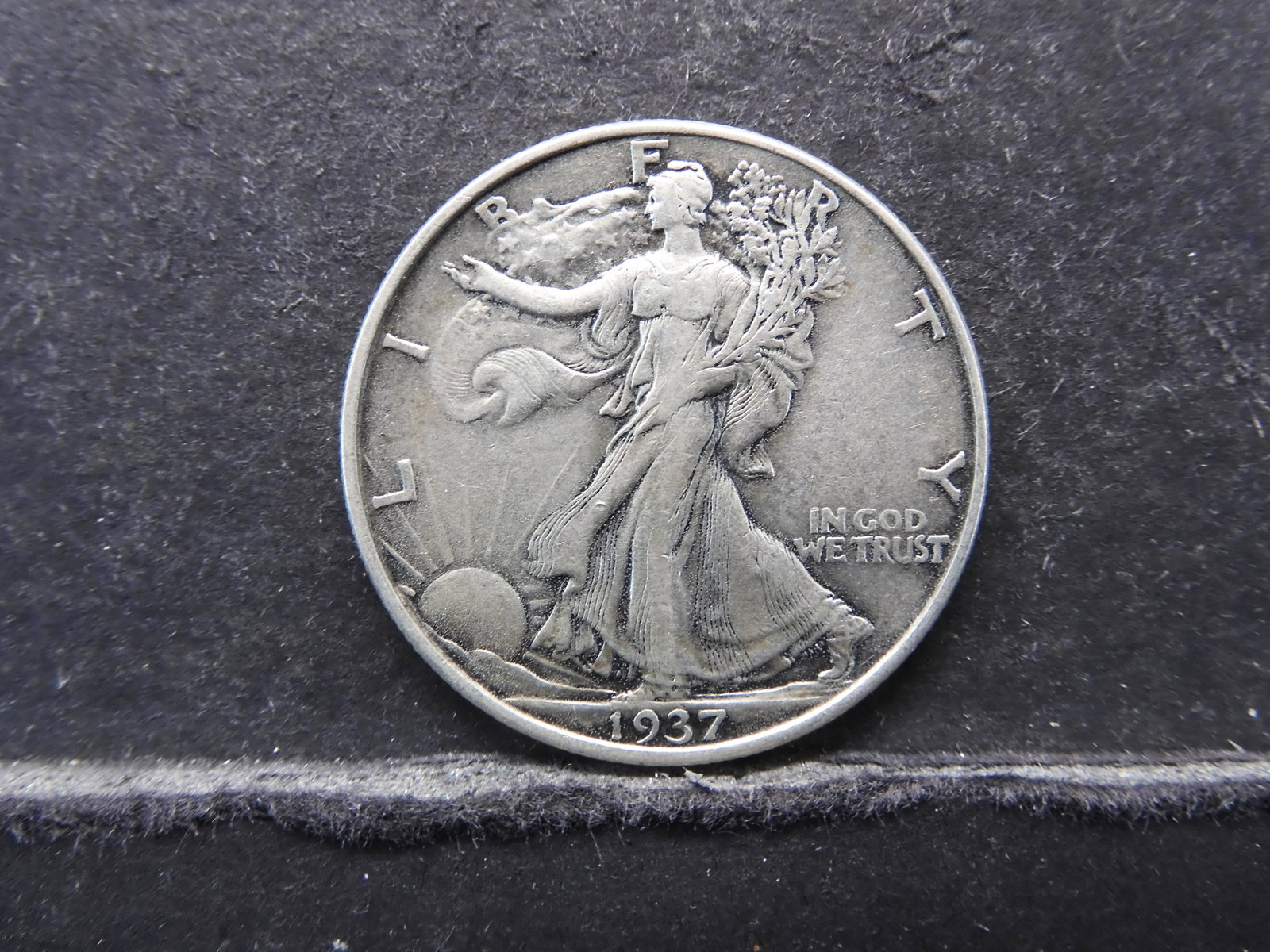 1937 SILVER (90%) LIBERTY HALF, (ONLY 9.5 MILL EVER: 1937 SILVER (90%) LIBERTY HALF, (ONLY 9.5 MILL EVER MINTED)