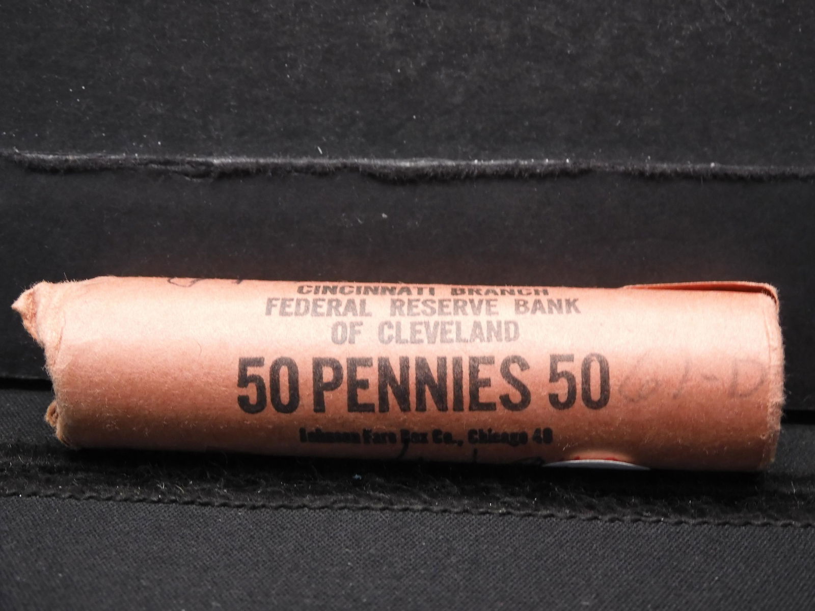 Roll of 50 - 1961-D Lincoln Cents FRB of Cleveland  - (1 of 3)