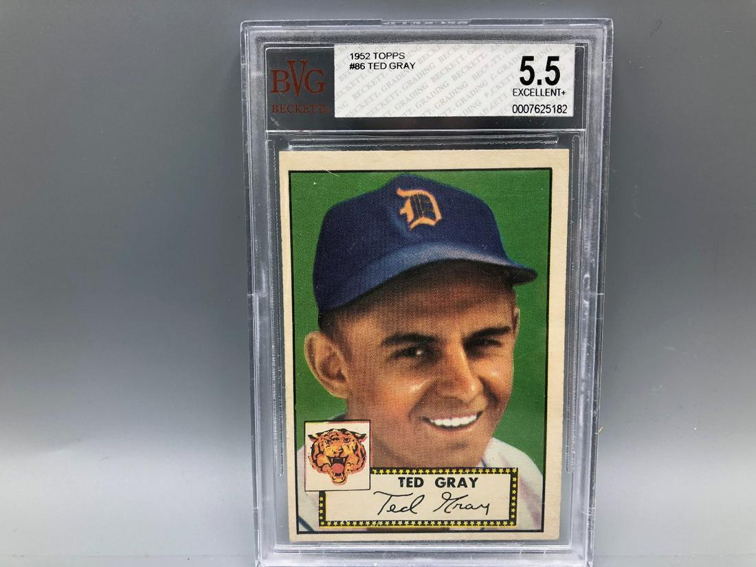1952 Topps Ted Gray #86 BVG 5.5 (1 of 2)