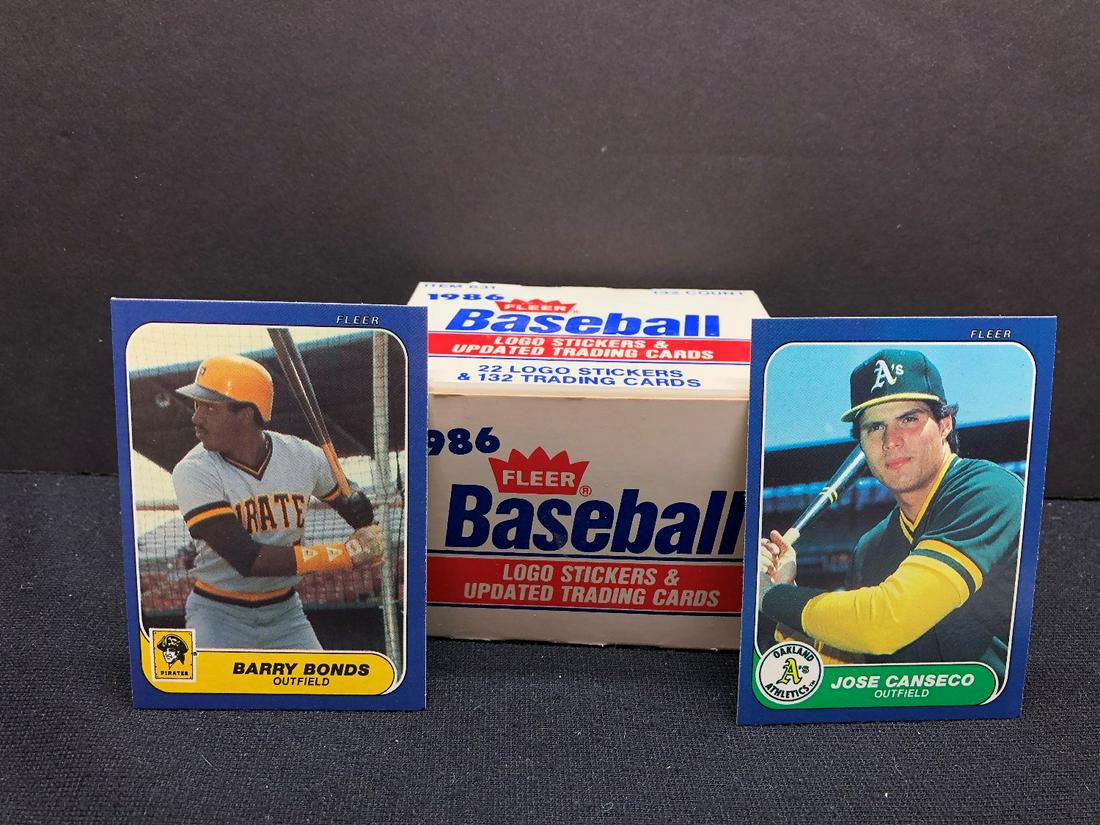 1986 Fleer Update Baseball Set - Barry Bonds, Jose (1 of 4)