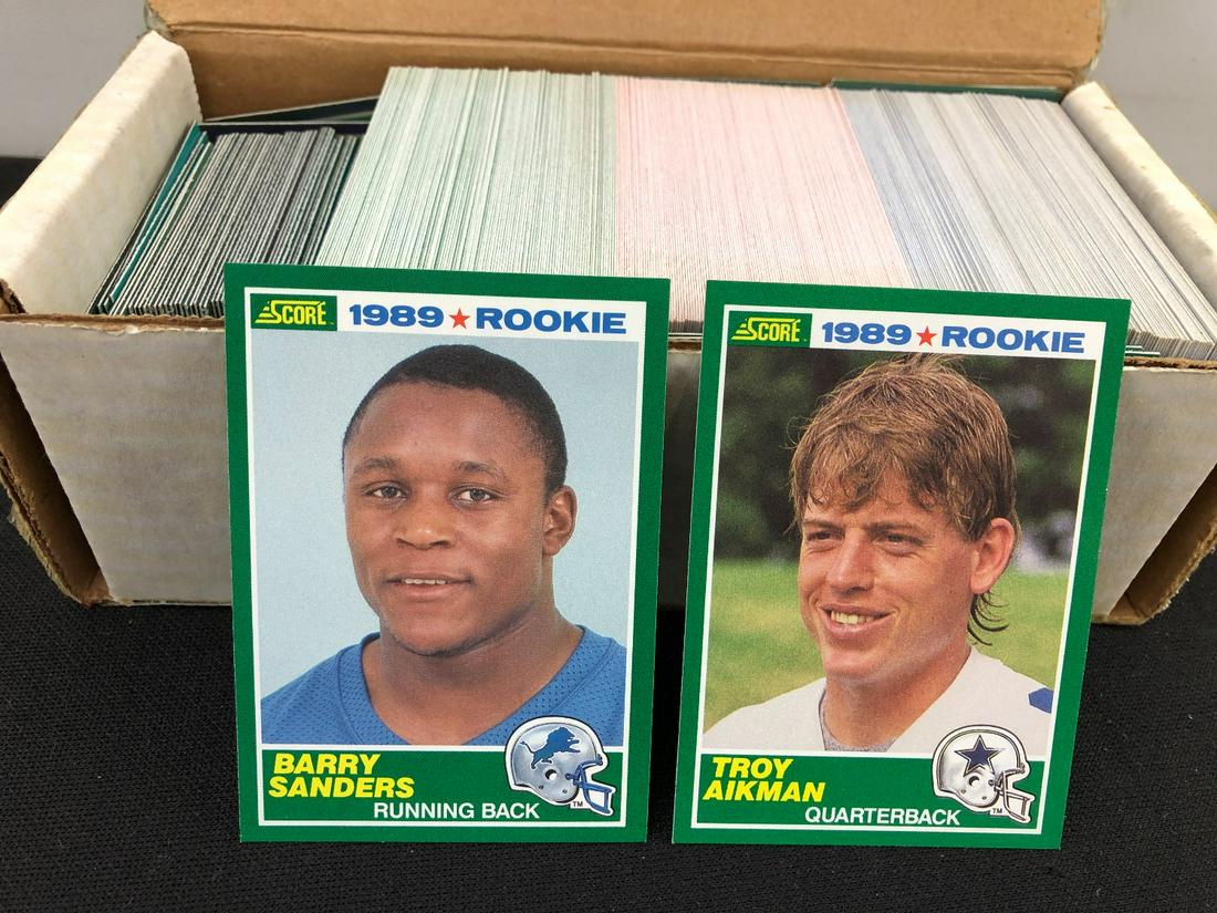 1989 Score Football Set - Barry Sanders, Troy Aikman (1 of 2)