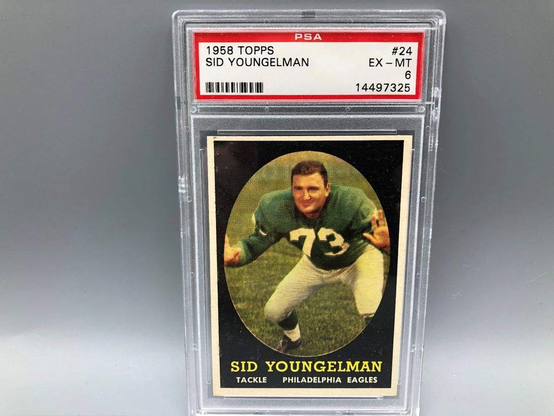 1958 Topps Sid Youngelman #24 PSA 6 (1 of 2)