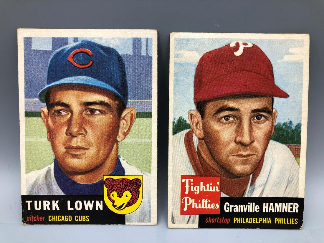 1953 Topps Turk Lown & Granny Hamner: 1953 Topps Turk Lown & Granny Hamner