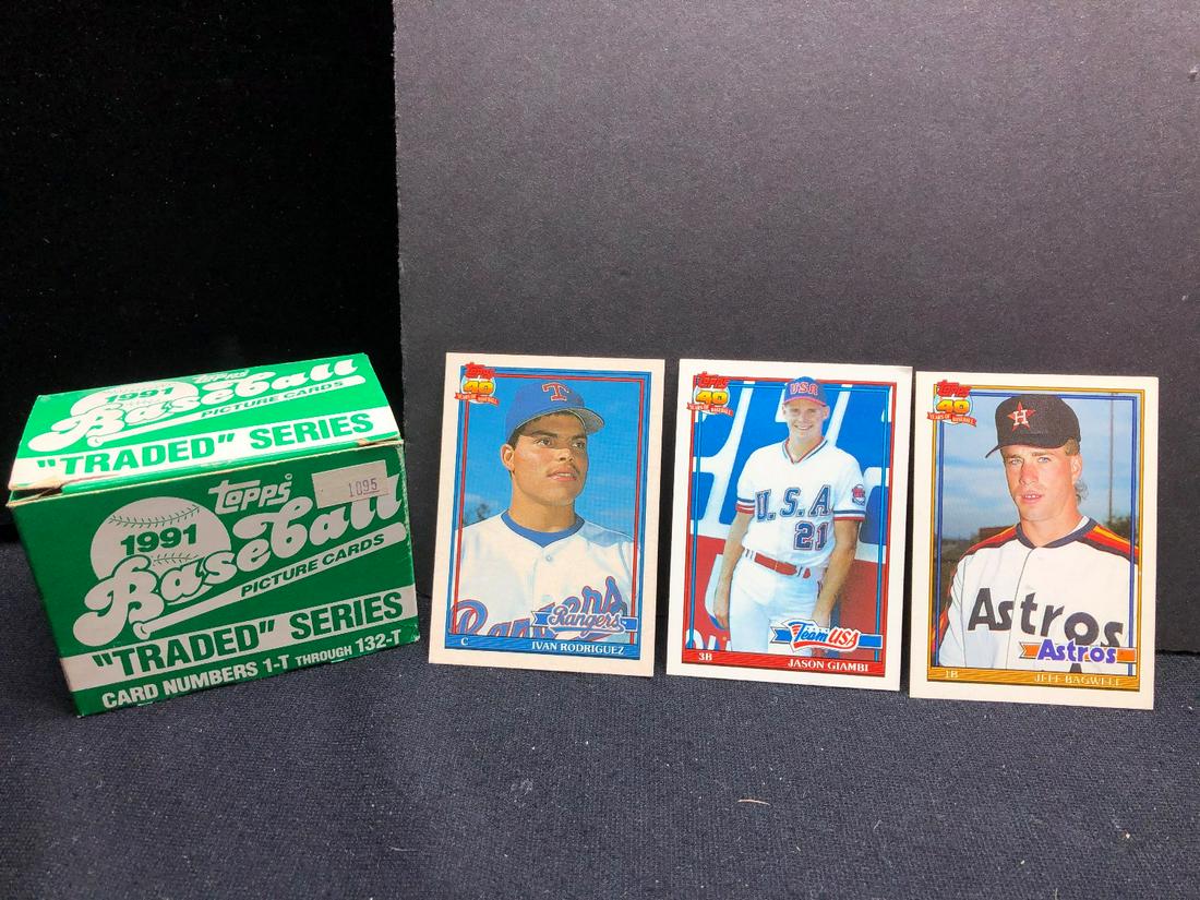 1991 Topps Traded Baseball Set - Rodriguez, Giambi, (1 of 4)