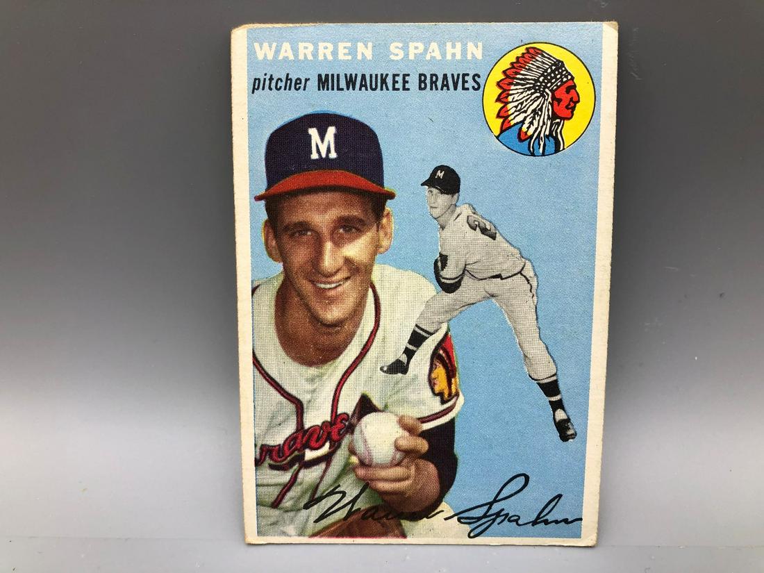 1954 Topps Warren Spahn #20 (1 of 2)