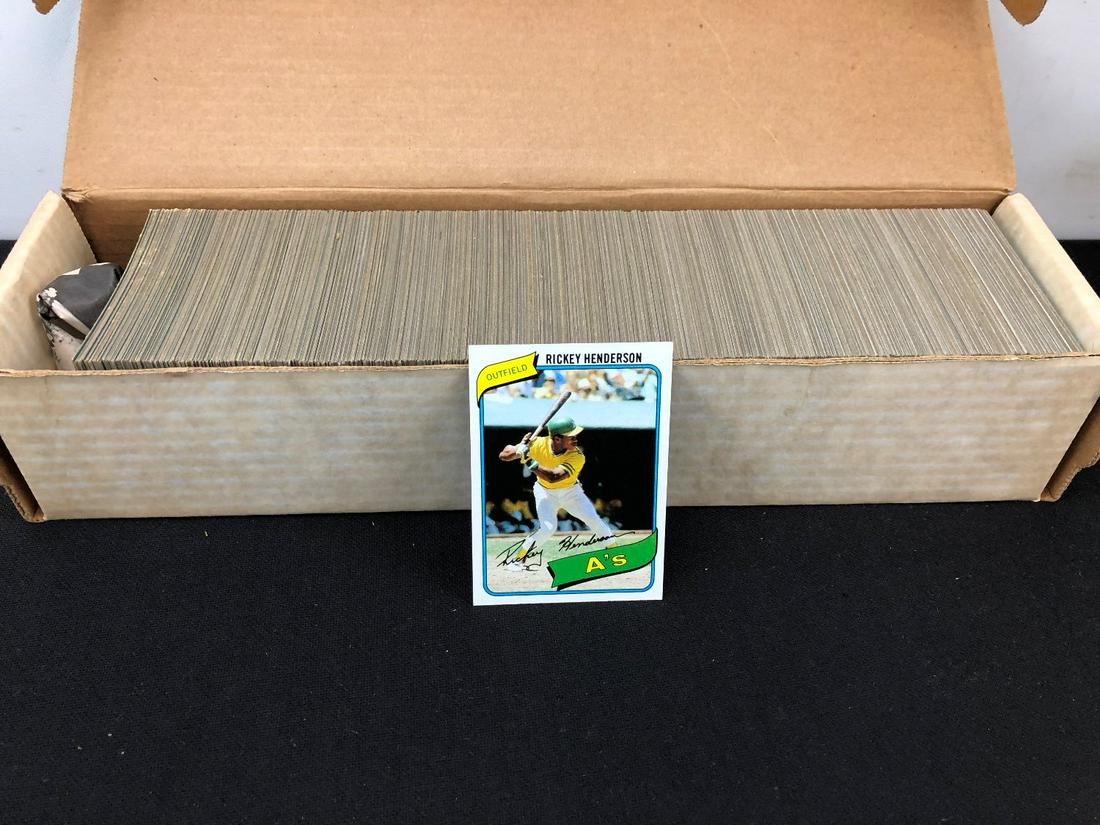 1980 Topps Baseball Set - Rickey Henderson RC (1 of 3)