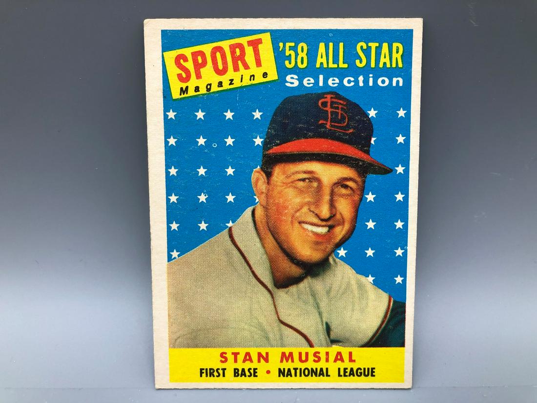 1958 Topps Stan Musial All Star #476: 1958 Topps Stan Musial All Star #476